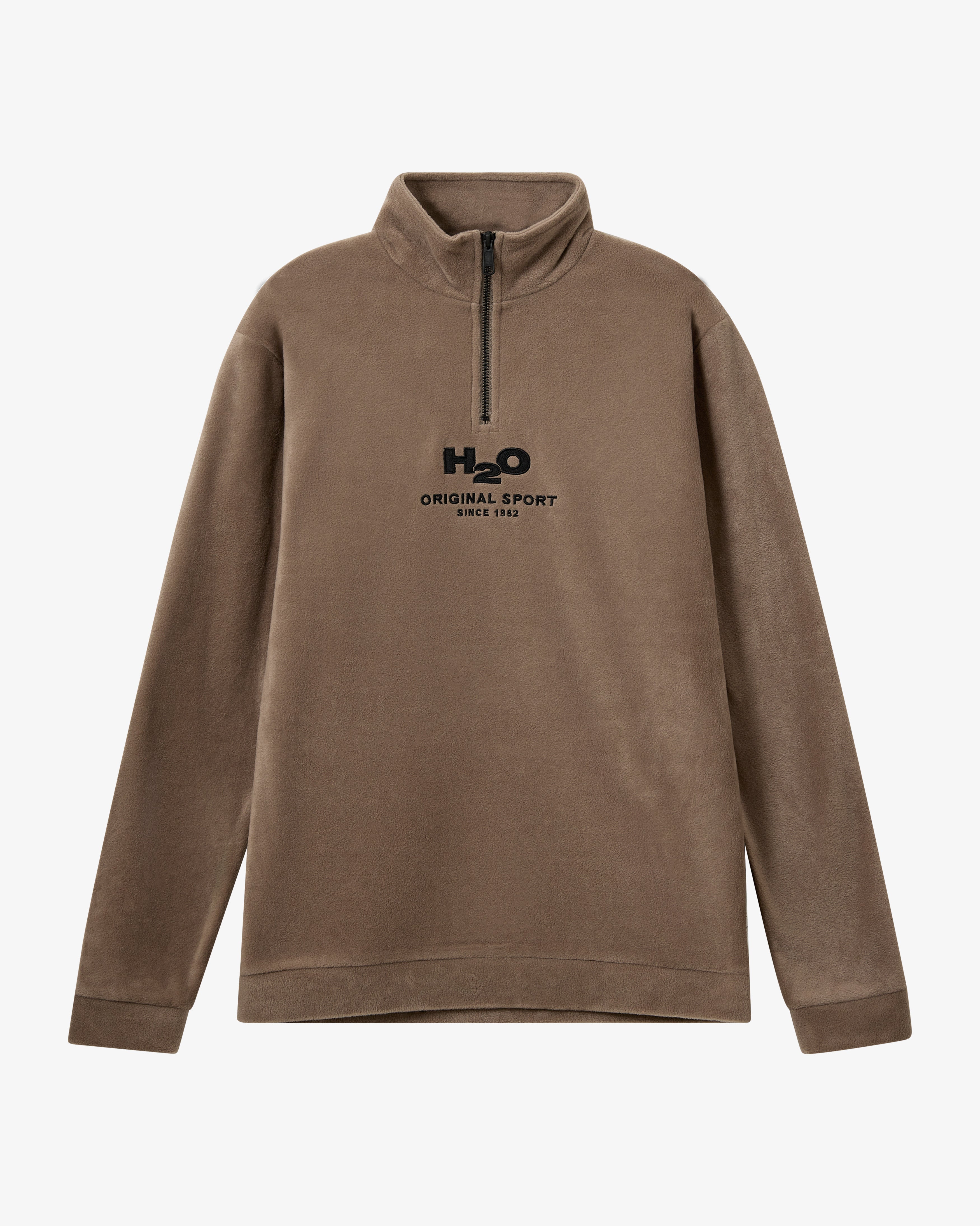 H2O Basic Blåvand 1/2 Zip Fleece Fleece 3553 Dusty Oak