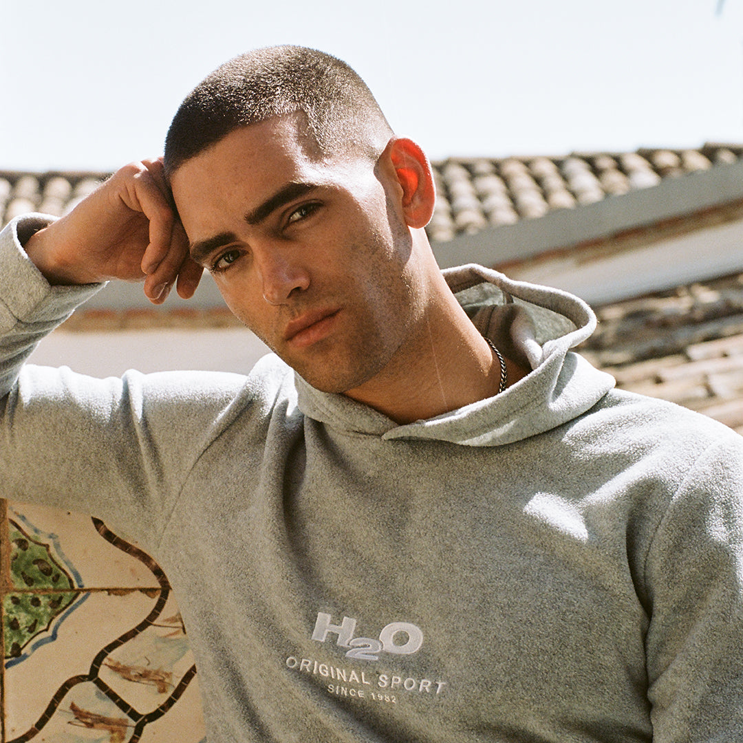 H2O Basic Blåvand Fleece Hoodie Fleece 1020 Lt. Grey Mel