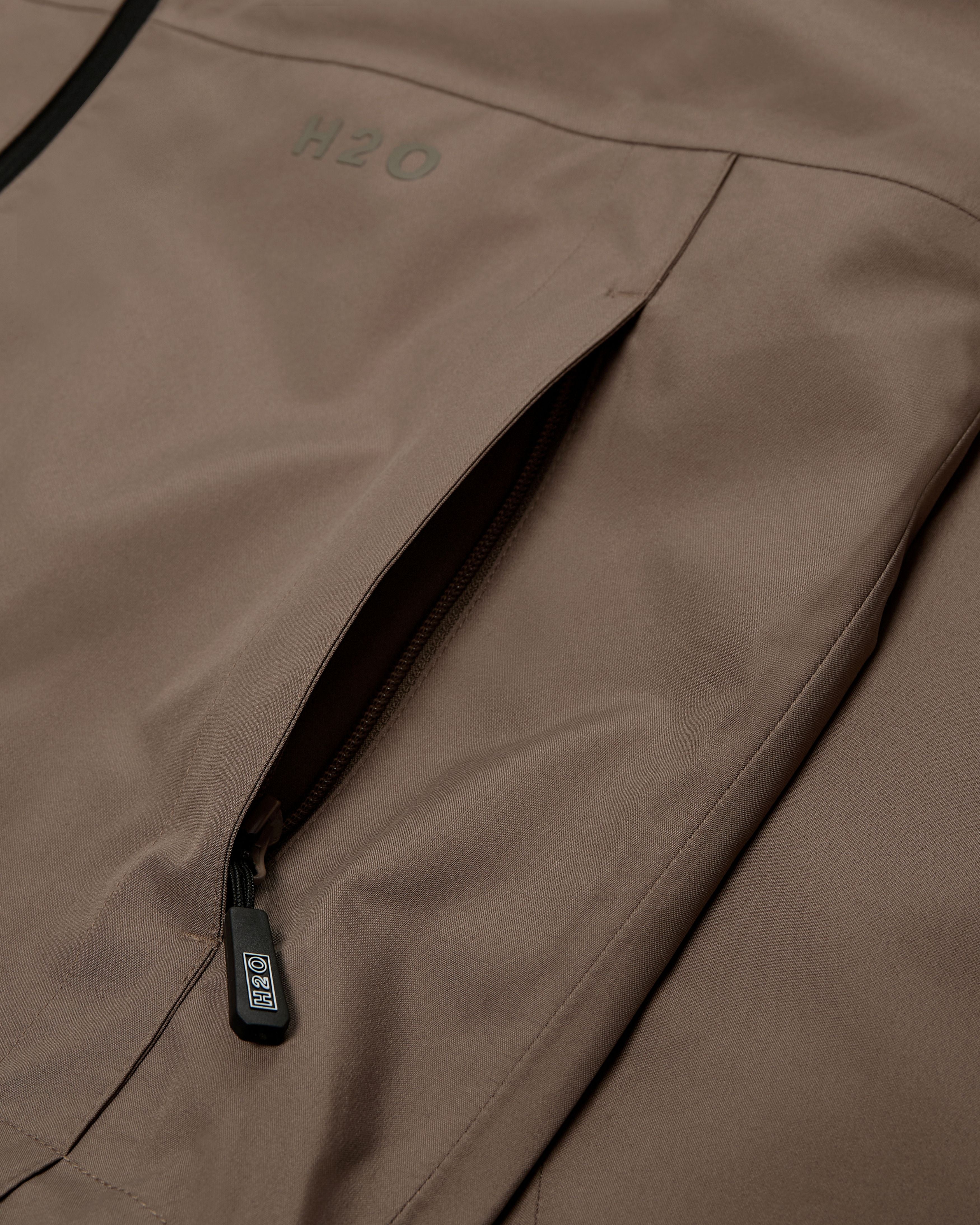 H2O Bornholm Rain Jacket Rain Wear 3553 Dusty Oak