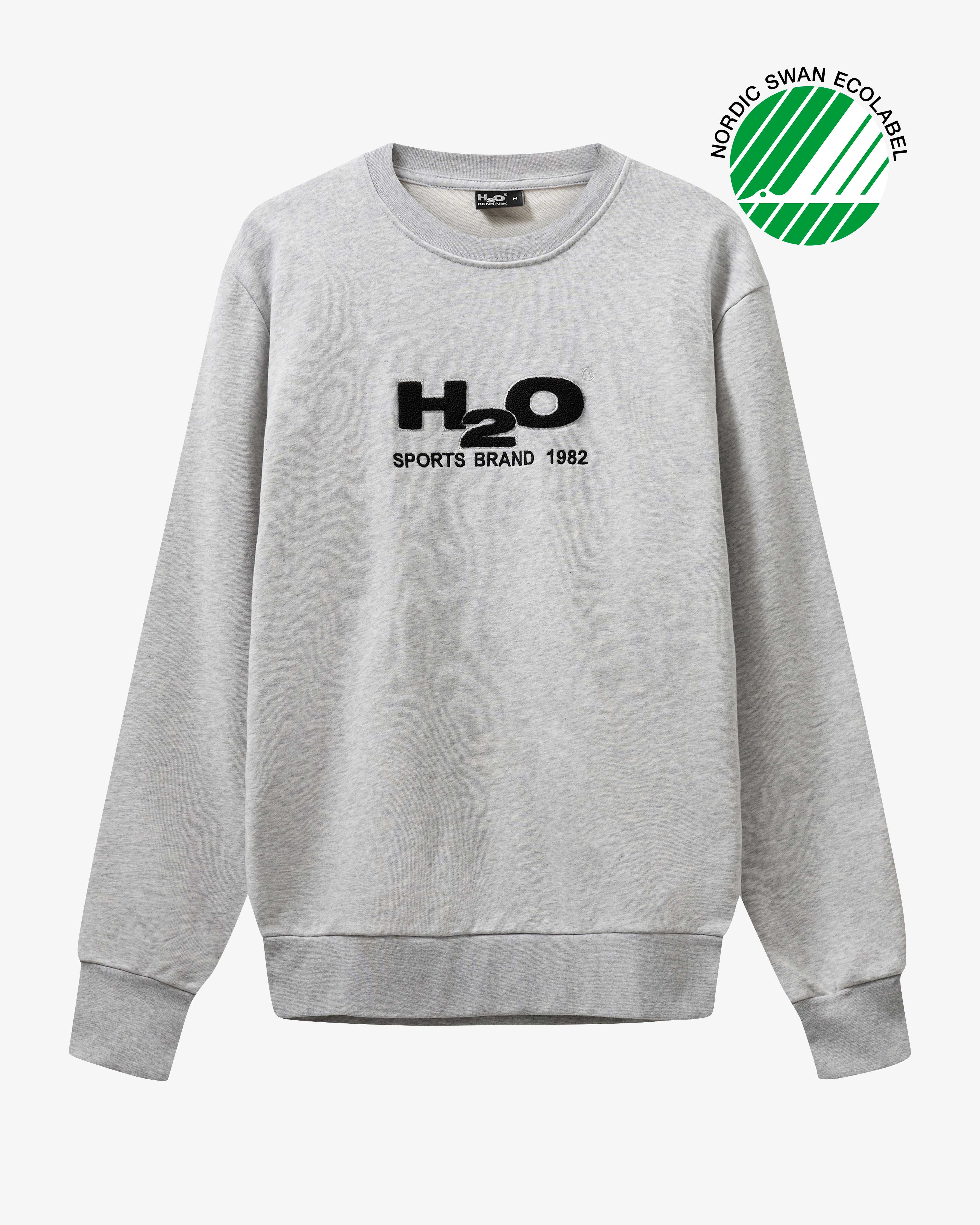 H2O Basic H2O Logo Sweat Sweatshirt 7620 Lt. Grey Mel/Black
