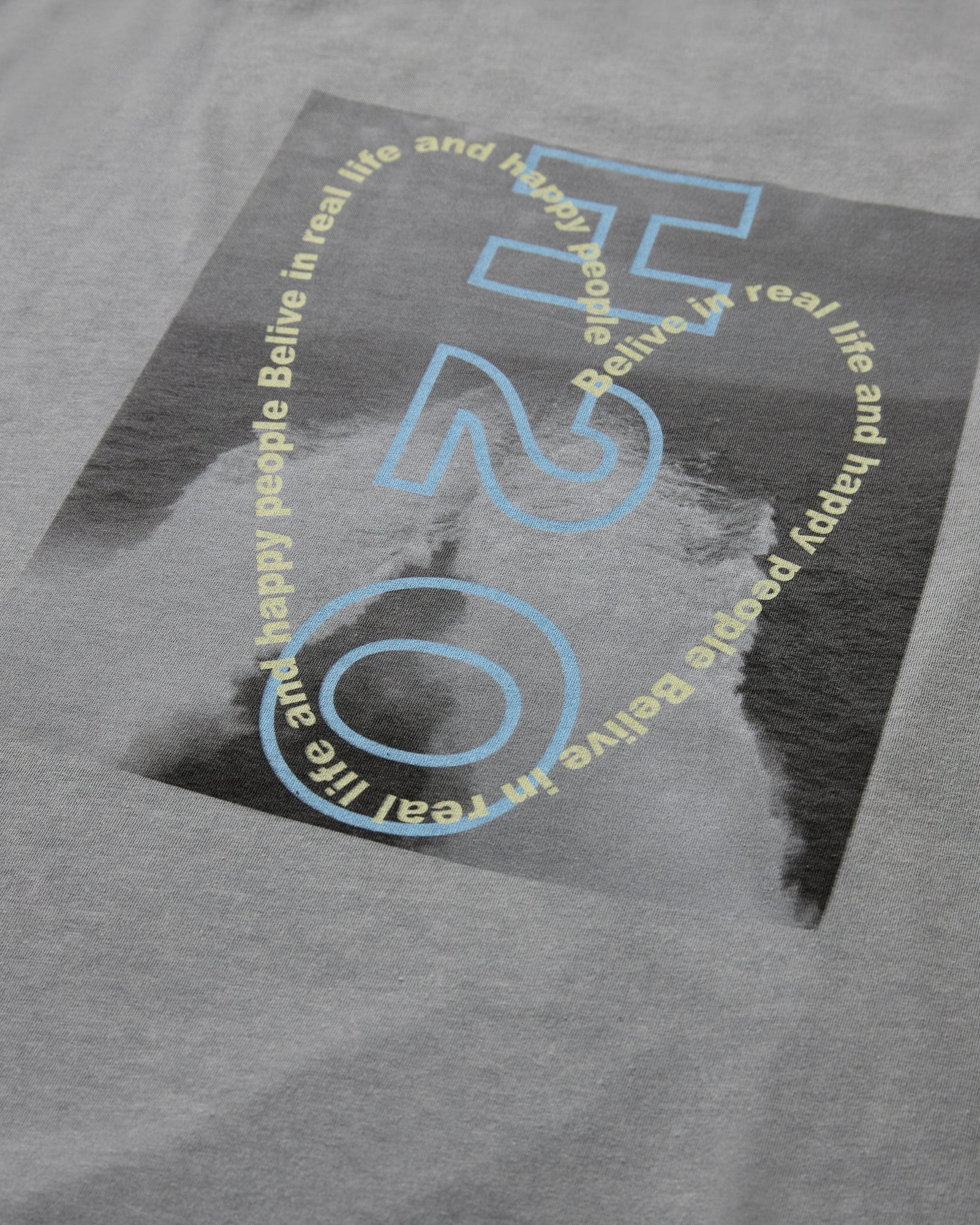 H2O Select Kap Dan Oversized Tee Print T-Shirt 7624 Lt. Grey Mel/Lime