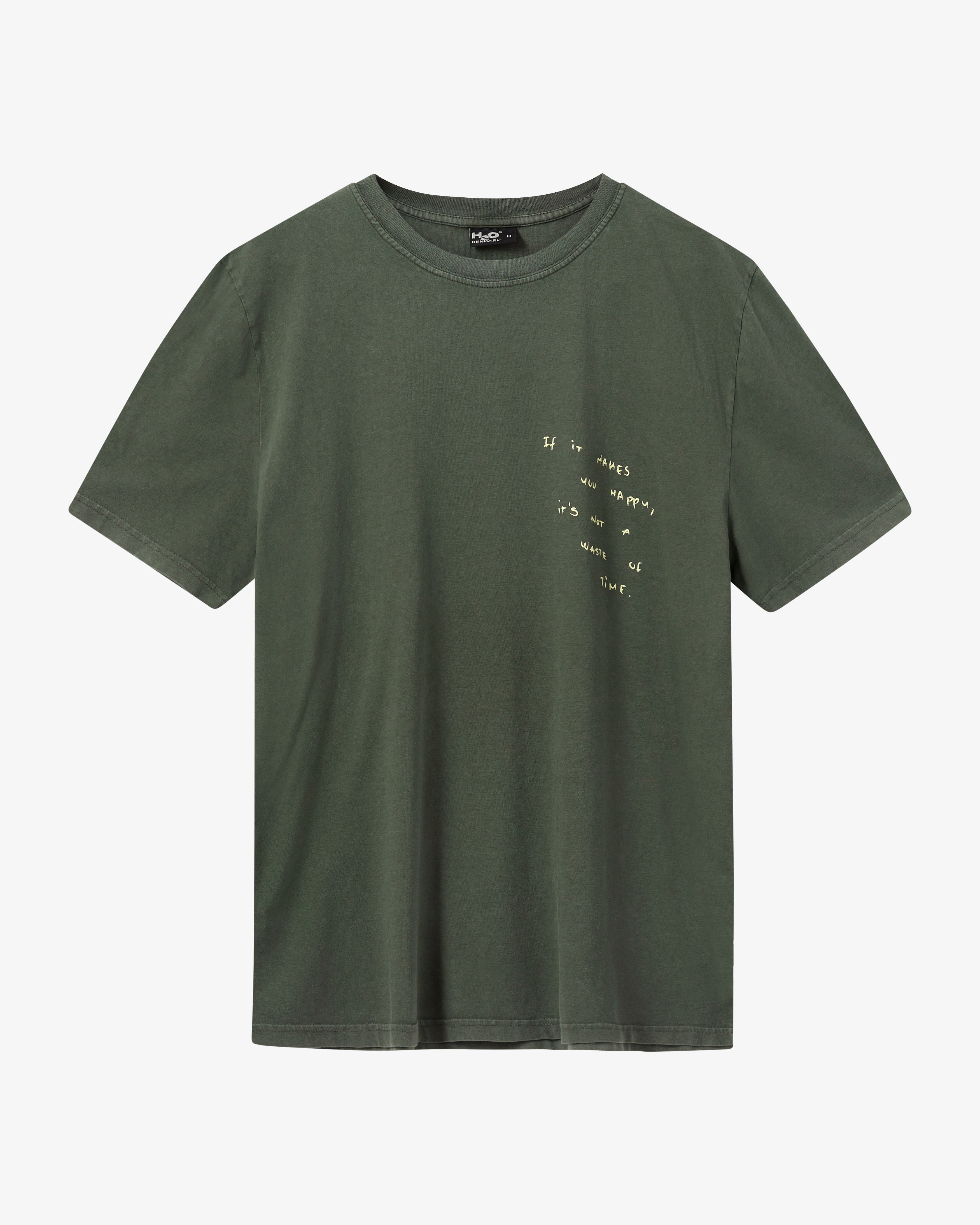 H2O Select Kap Dan Oversized Tee Print T-Shirt 7066 Army/Lime