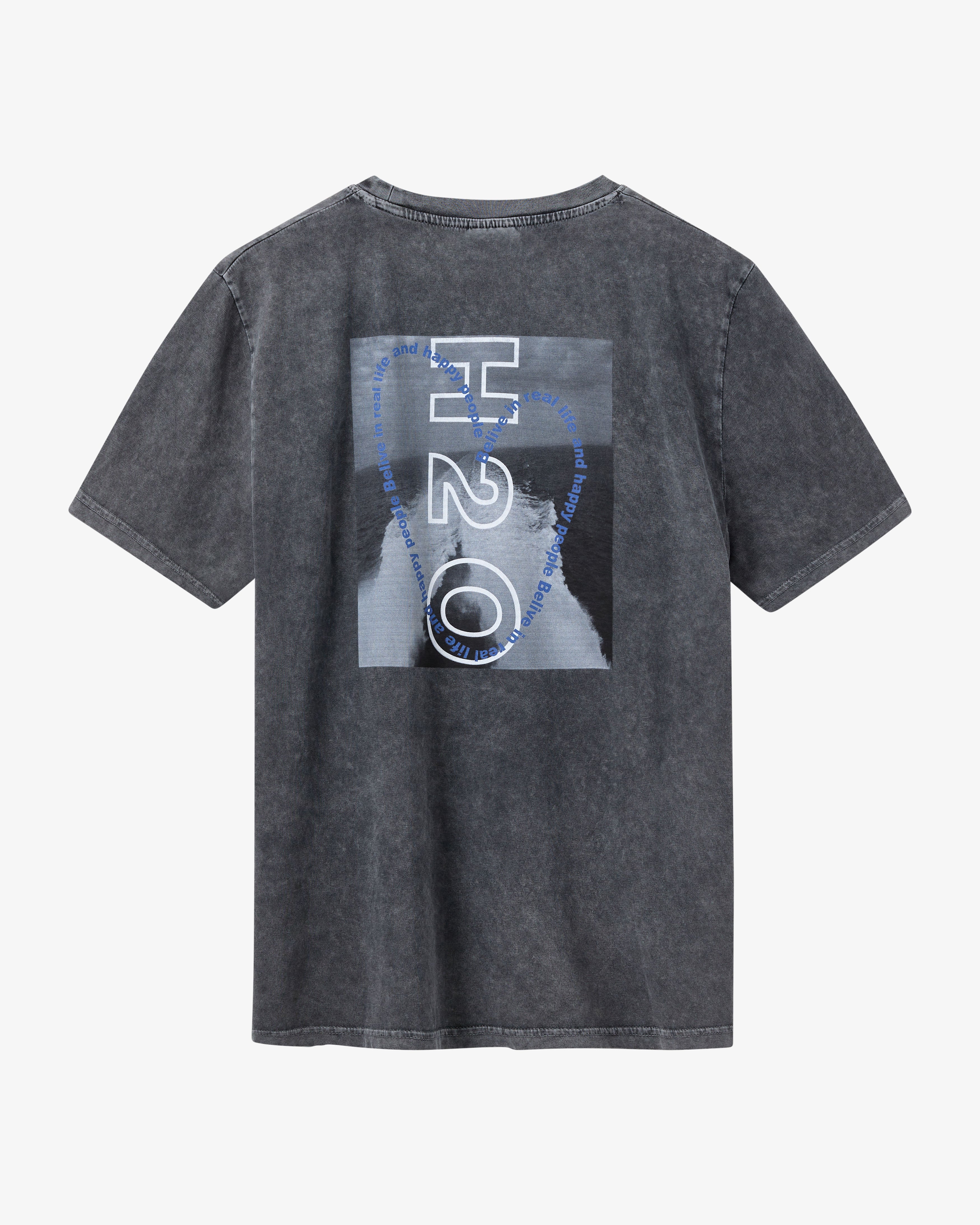 H2O Select Kap Dan Oversized Tee Print T-Shirt 7622 Black/Blue