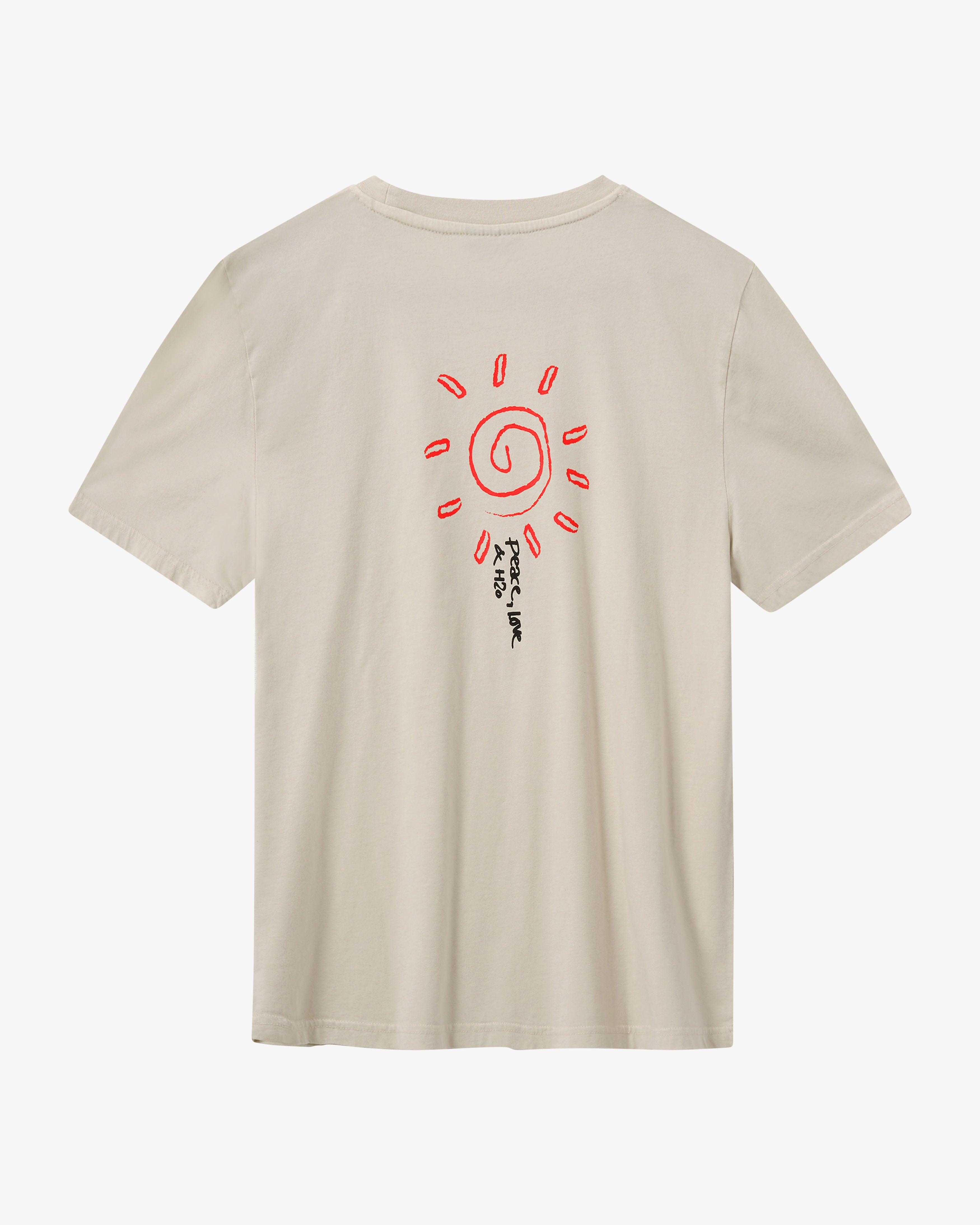 H2O Select Kap Dan Oversized Tee Print T-Shirt 7633 Chalk/Salsa
