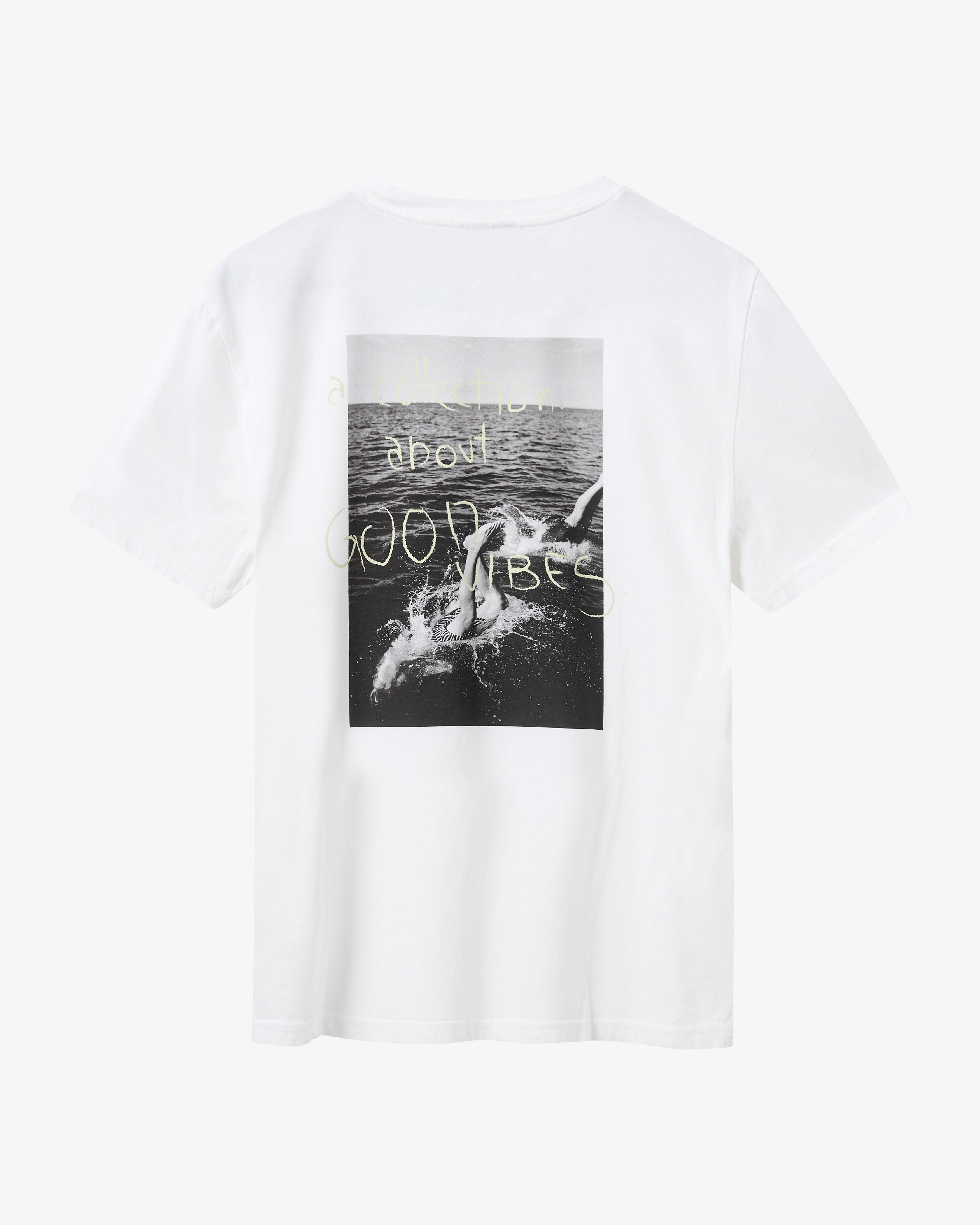 H2O Select Kap Dan Oversized Tee Print T-Shirt 7634 White/Lime