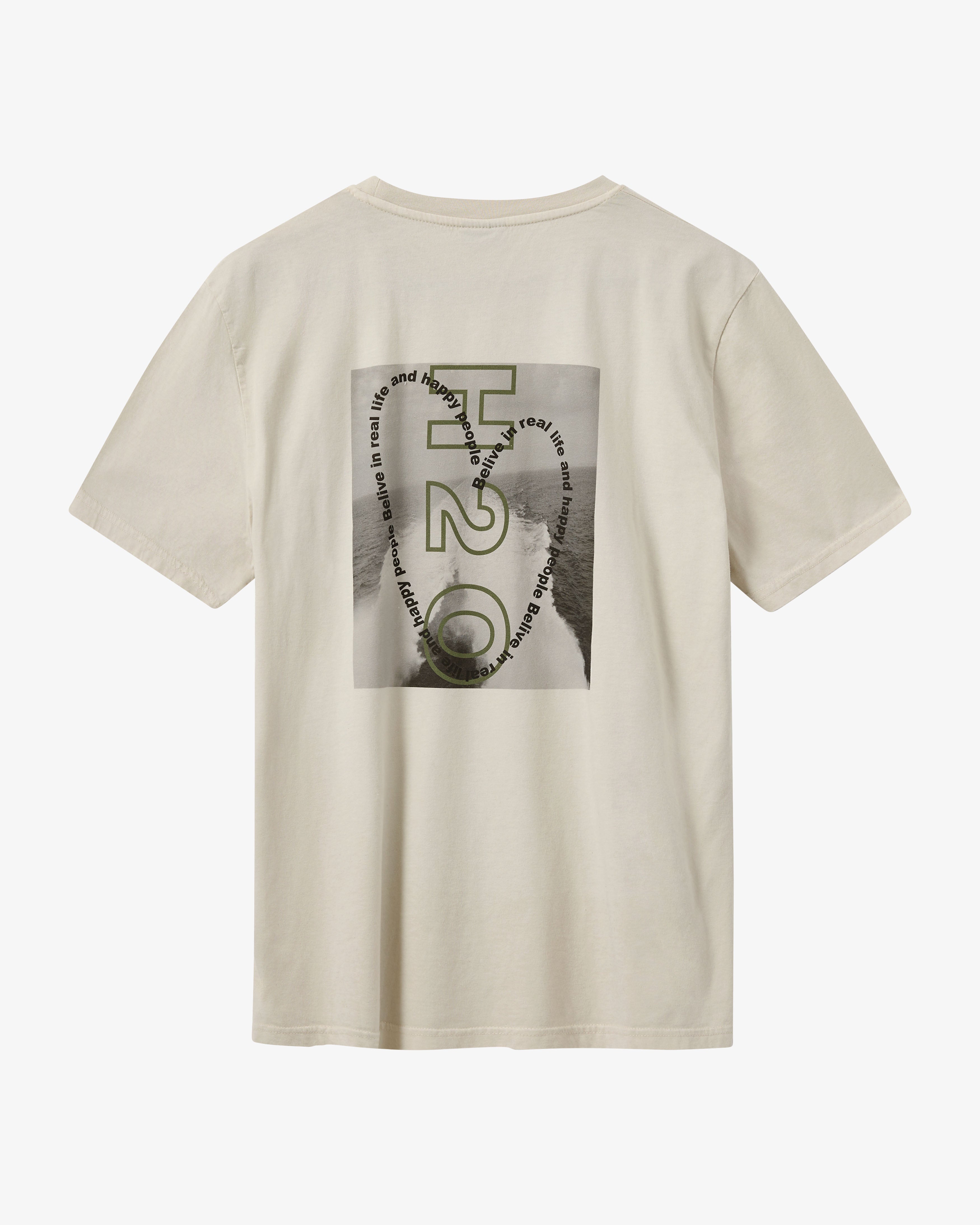 H2O Select Kap Dan Oversized Tee Print T-Shirt 7888 Chalk/Army