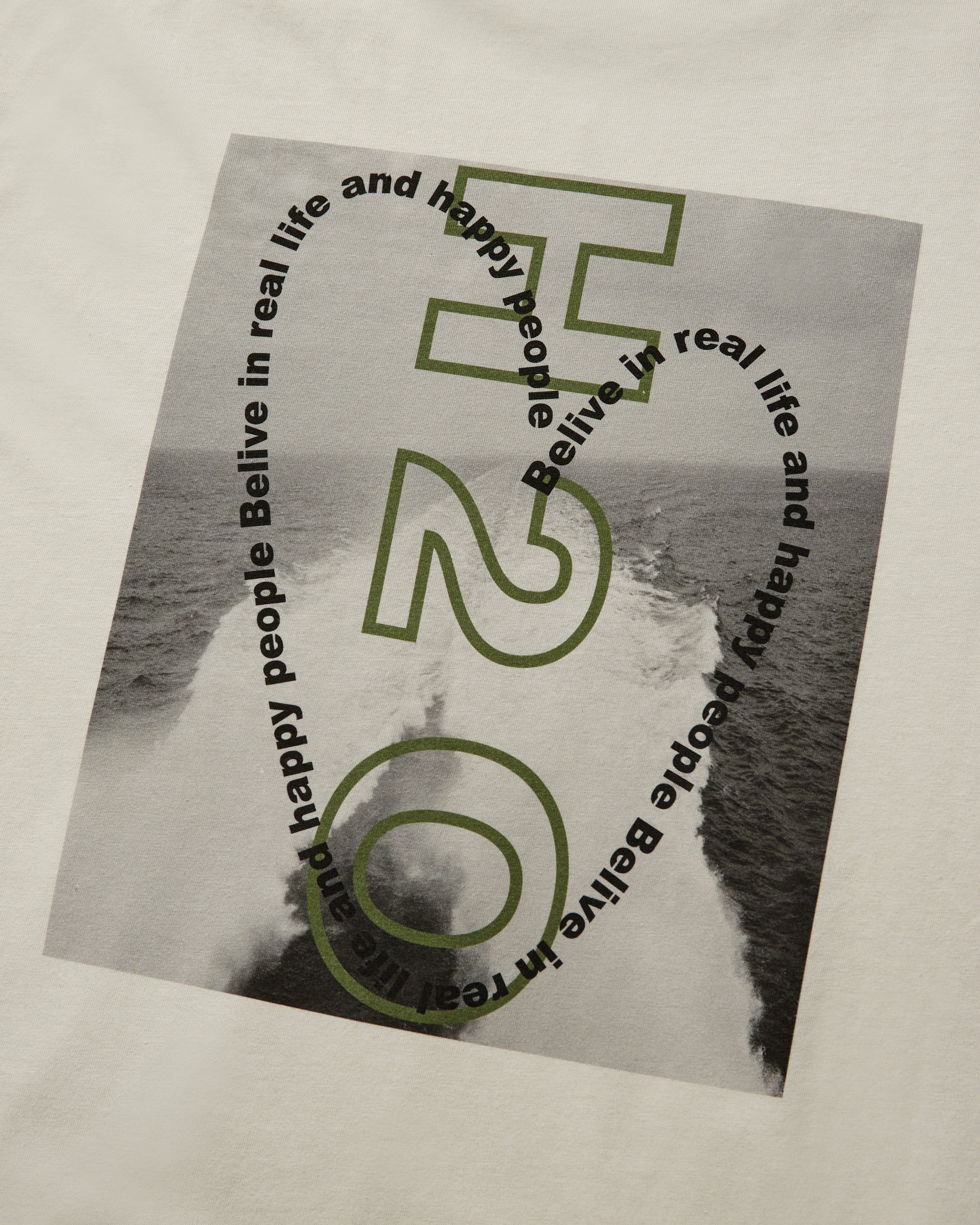 H2O Select Kap Dan Oversized Tee Print T-Shirt 7888 Chalk/Army