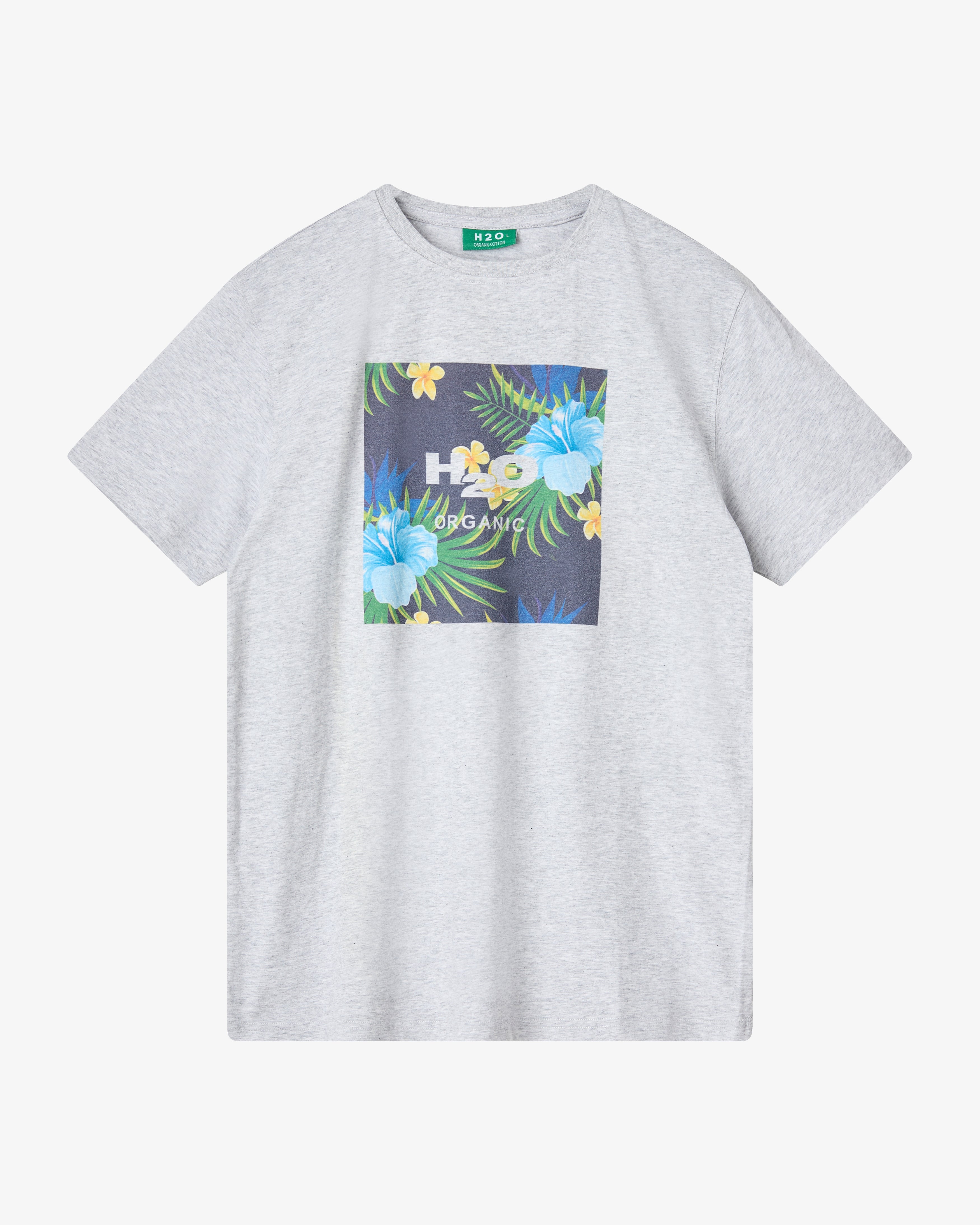 H2O Key West Lyø Tee T-Shirt 1020 Lt. Grey Mel