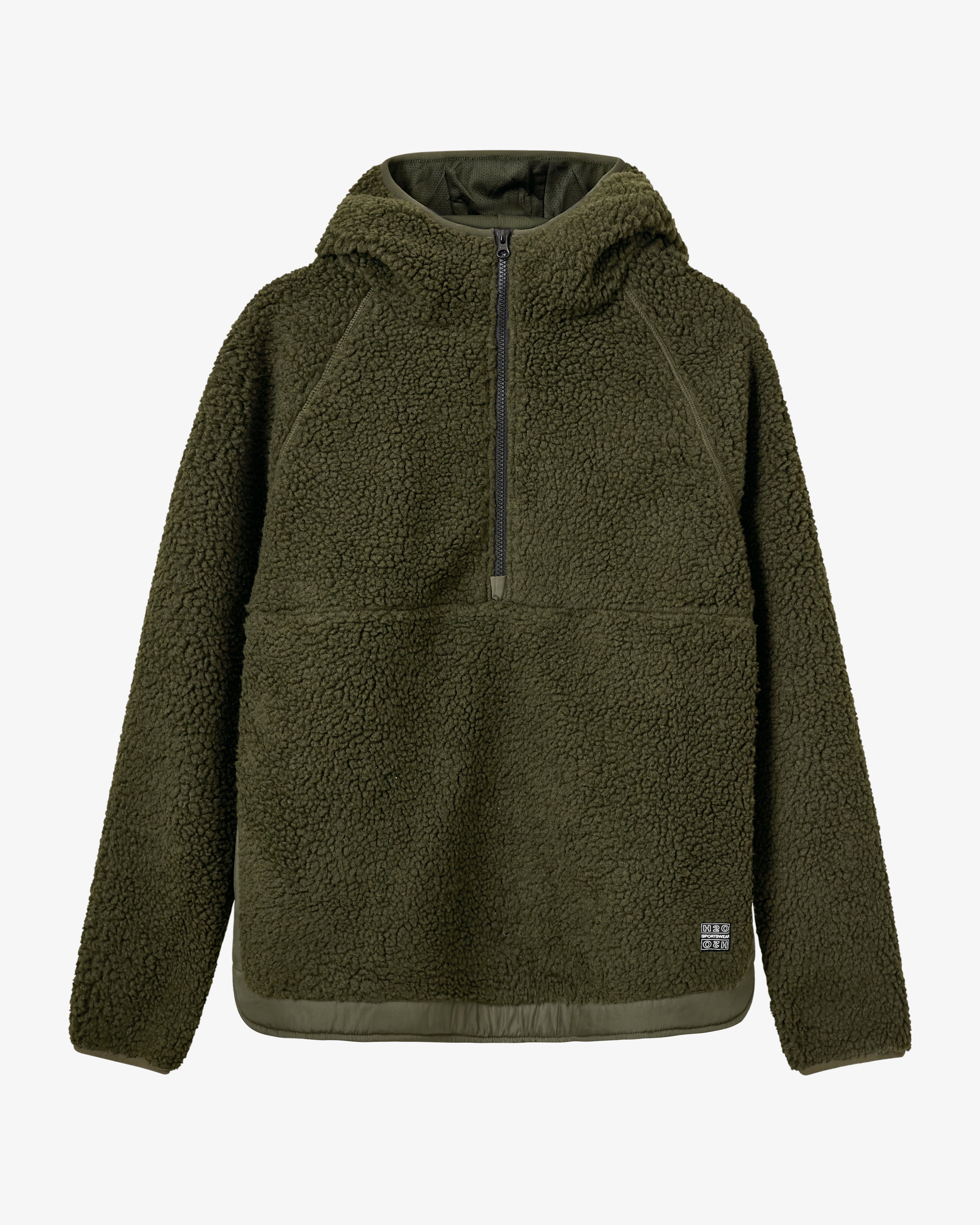 H2O Basic Langli Pile Anorak Jacket 3020 Army