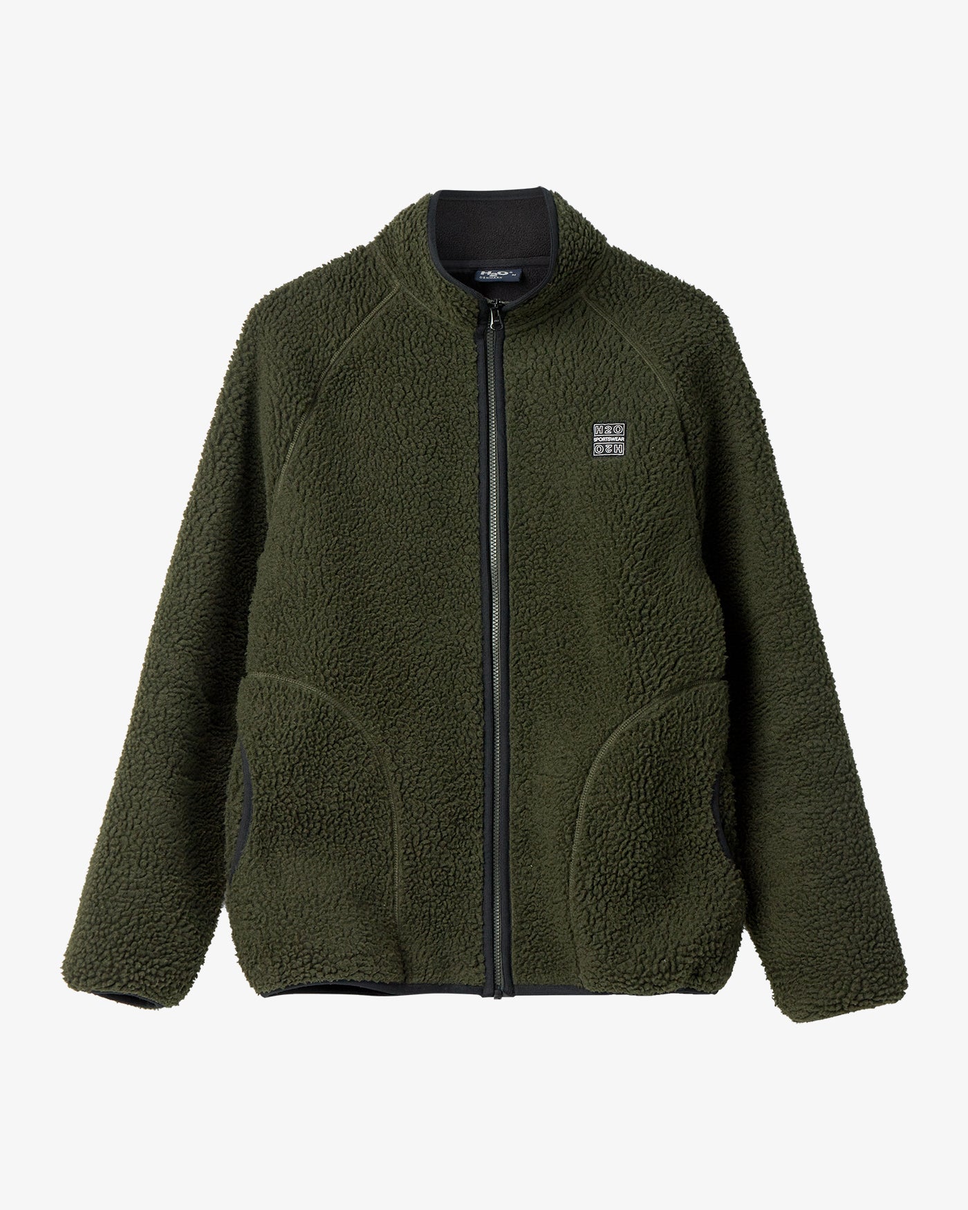 H2O Basic Langli Pile Jakke Jacket 3020 Army