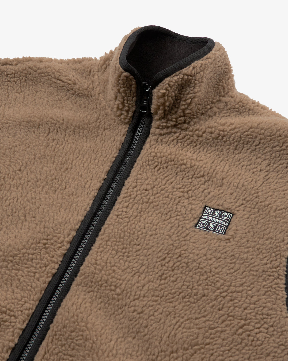 H2O Basic Langli Pile Waistcoat Jacket 3586 Oak
