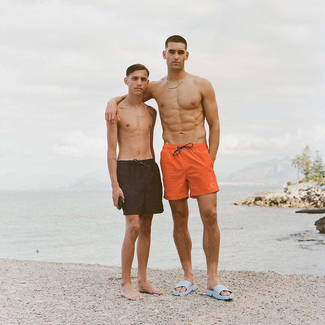 H2O Basic Leisure Logo Badeshorts Shorts 2050 Orange