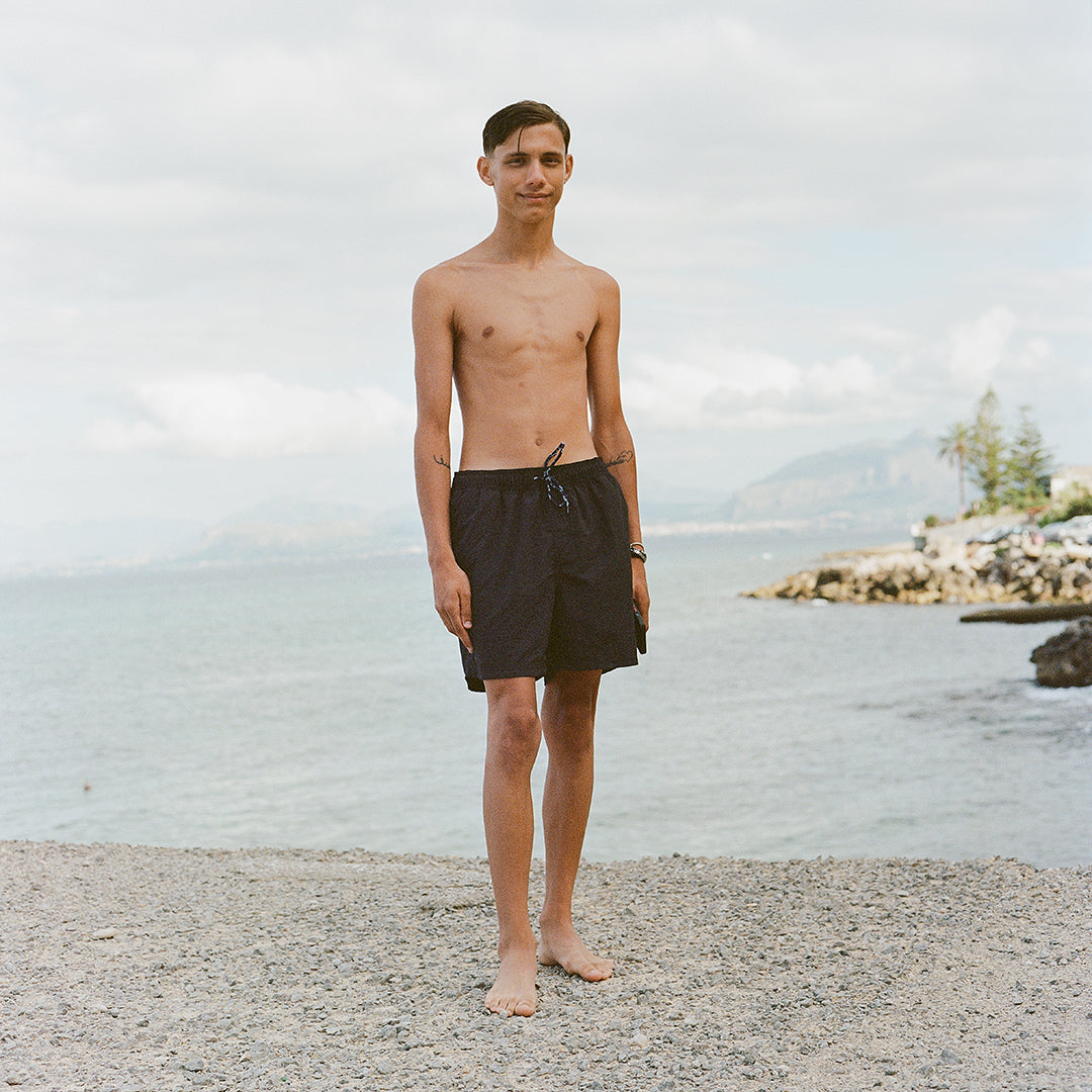 H2O Basic Leisure Logo Badeshorts Shorts 3500 Black