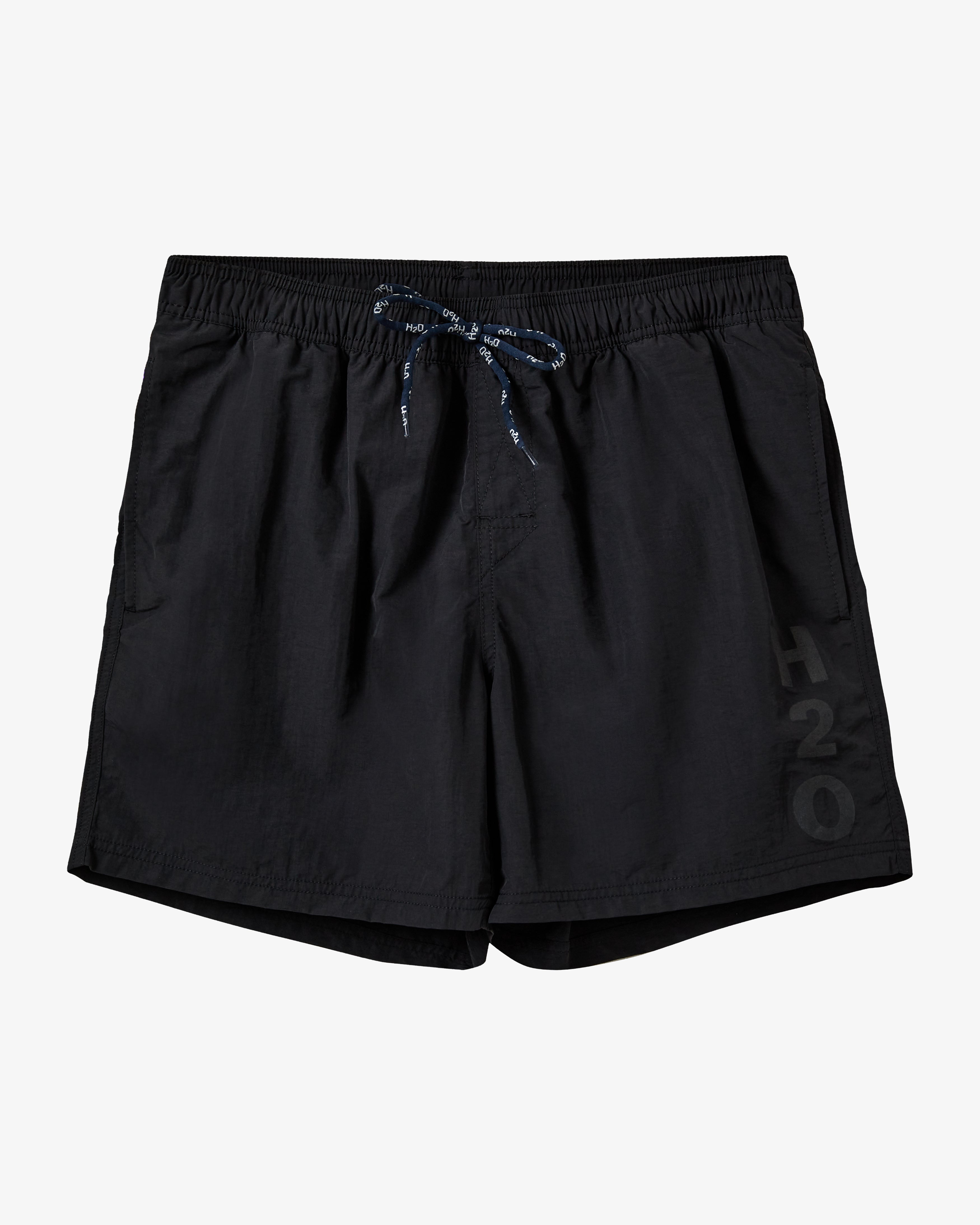 H2O Basic Leisure Logo Badeshorts Shorts 3500 Black