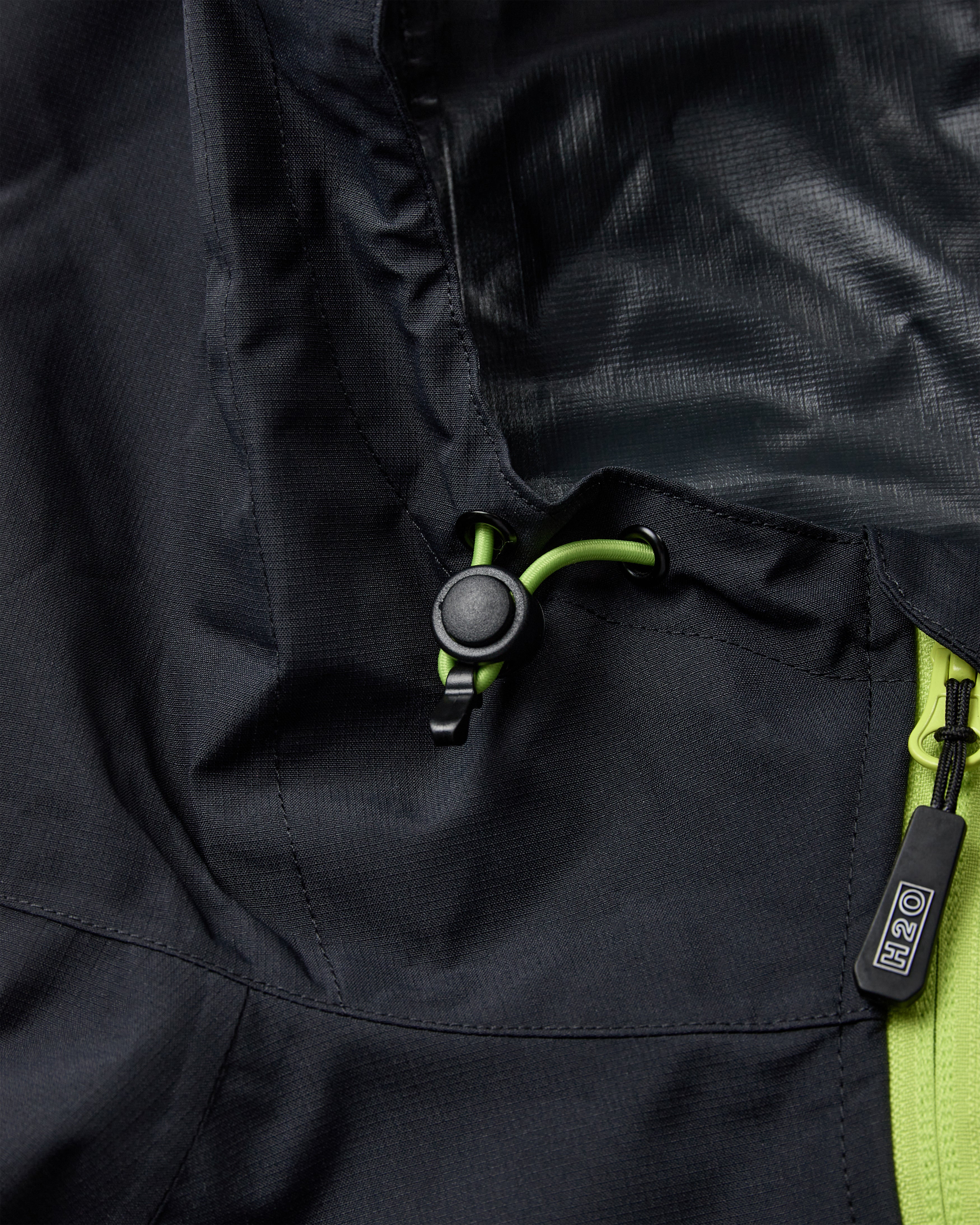 H2O Rømø Festival Rain Jacket Rain Wear 7021 Navy/Lime