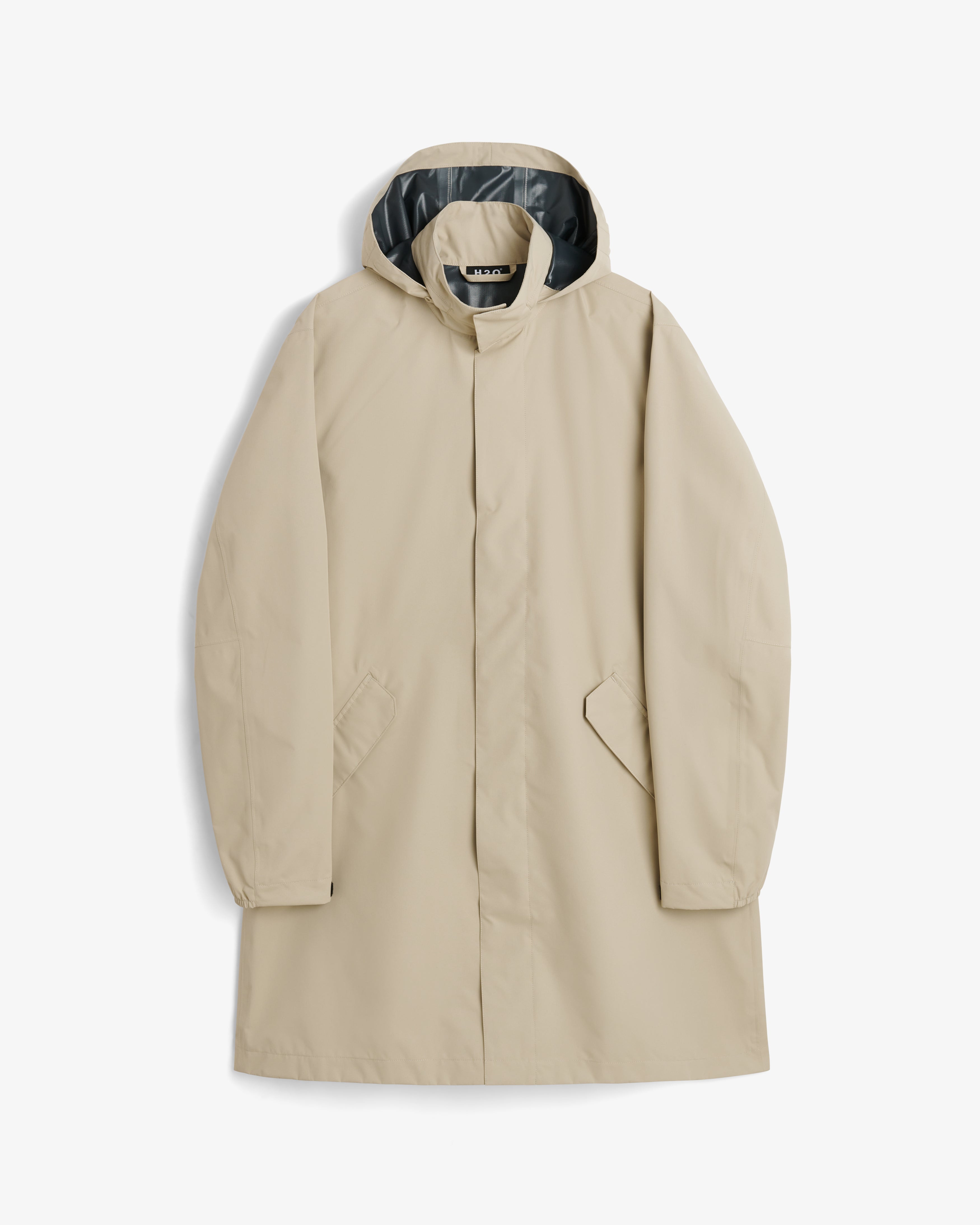 H2O Rømø LW Long Rain Jacket Rain Wear 1034 Warm Grey