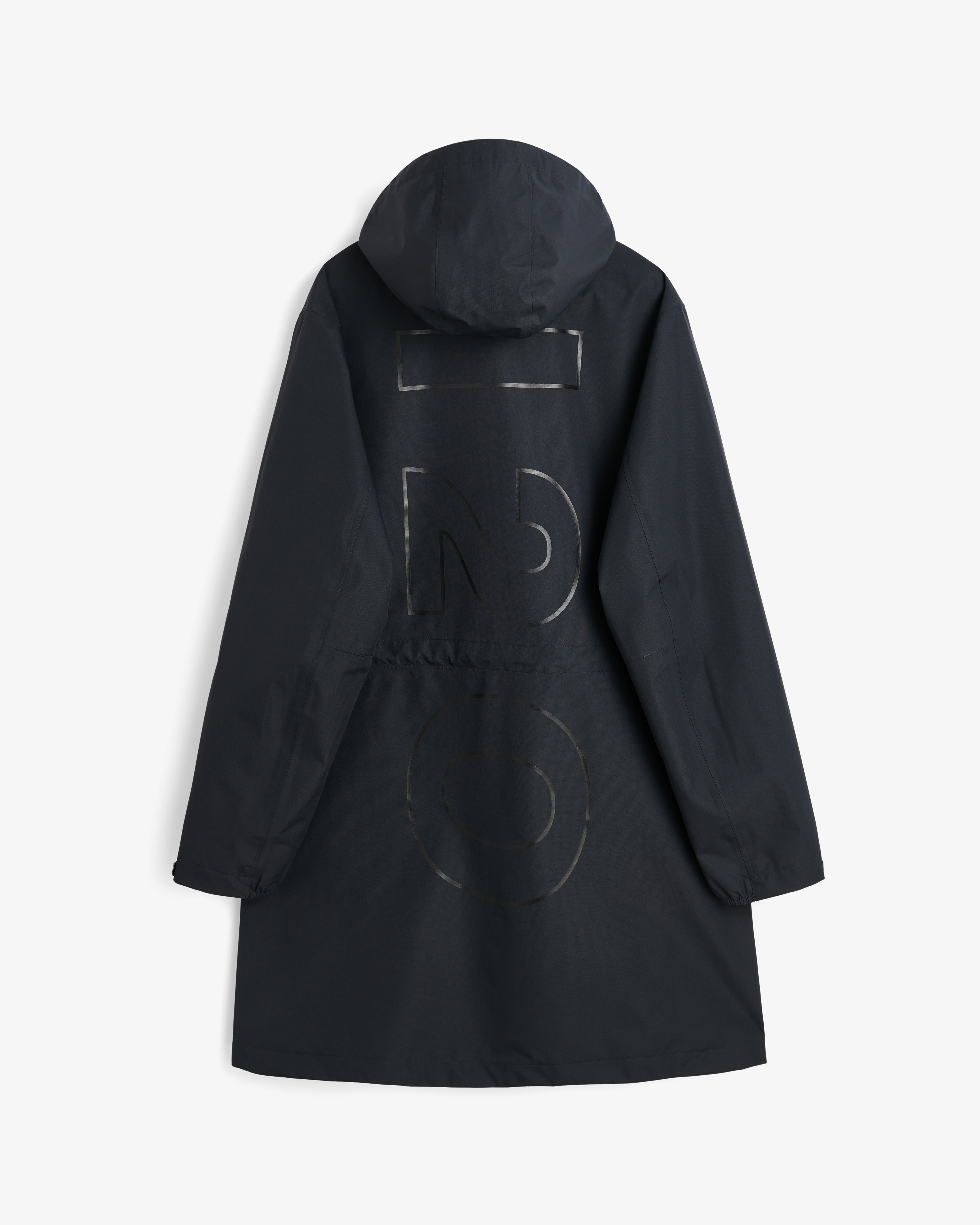 H2O Rømø LW Long Rain Jacket Rain Wear 2500 Navy