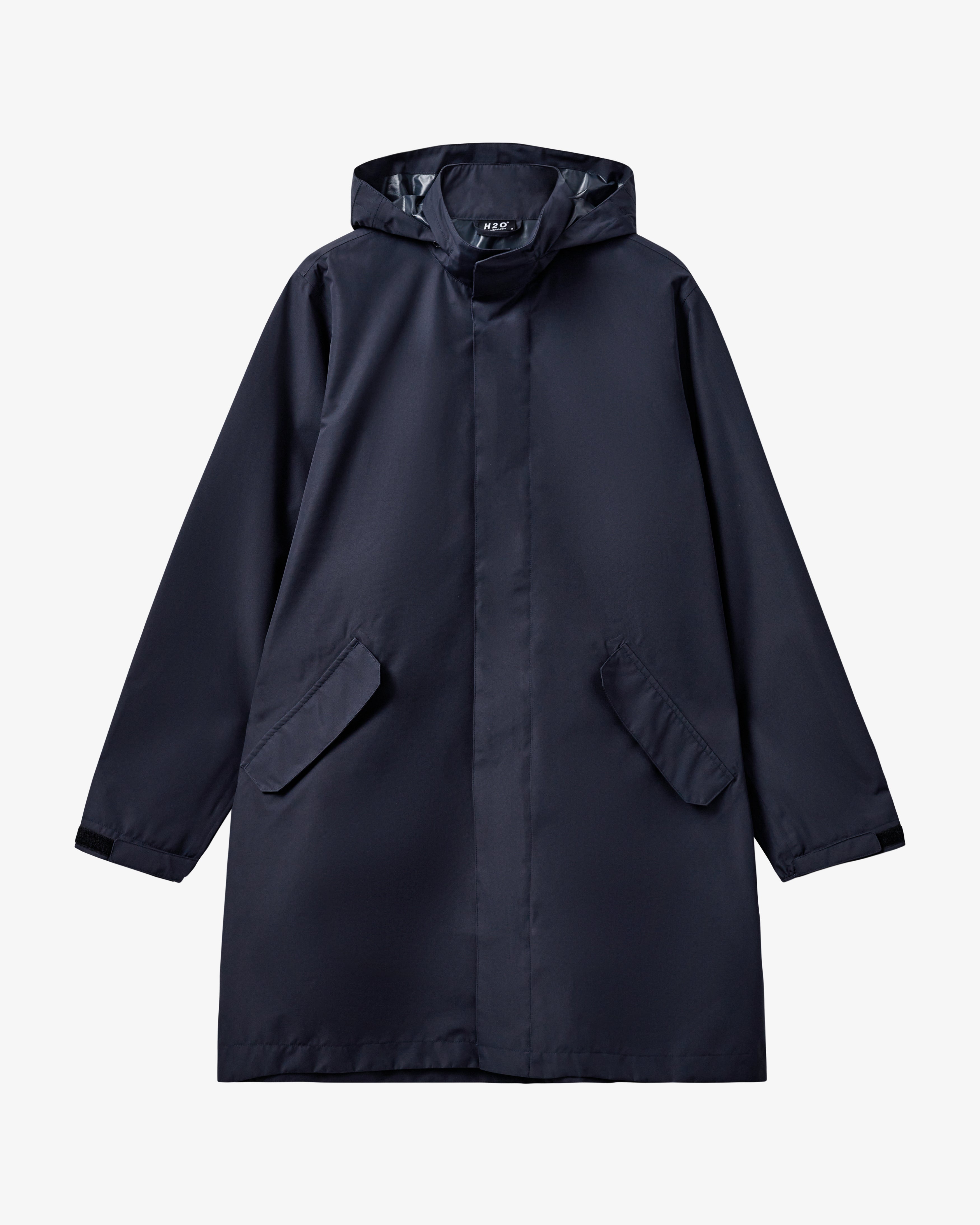 H2O Rømø LW Long Rain Jacket Rain Wear 2500 Navy