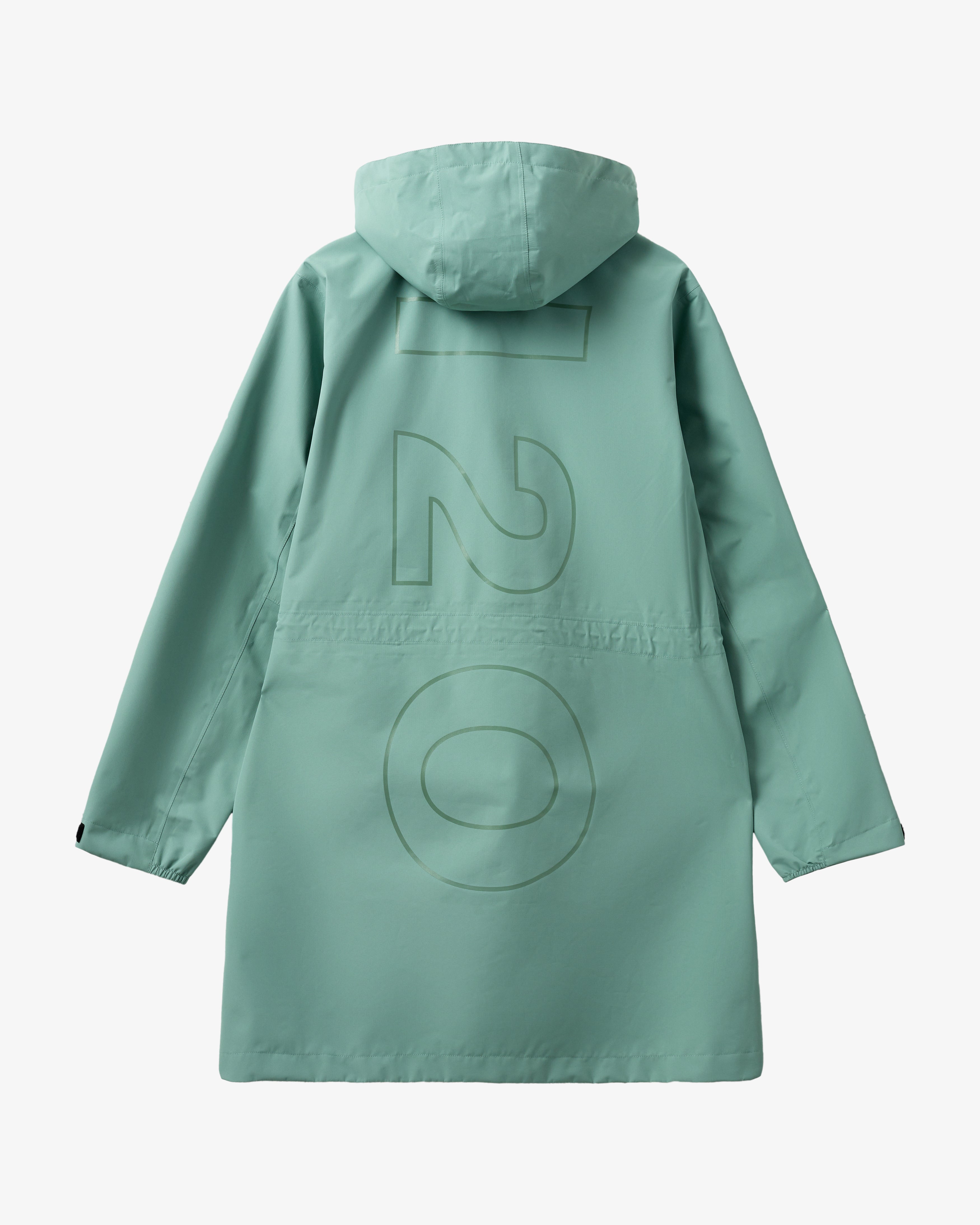 H2O Rømø LW Long Rain Jacket Rain Wear 3008 Sea Grass