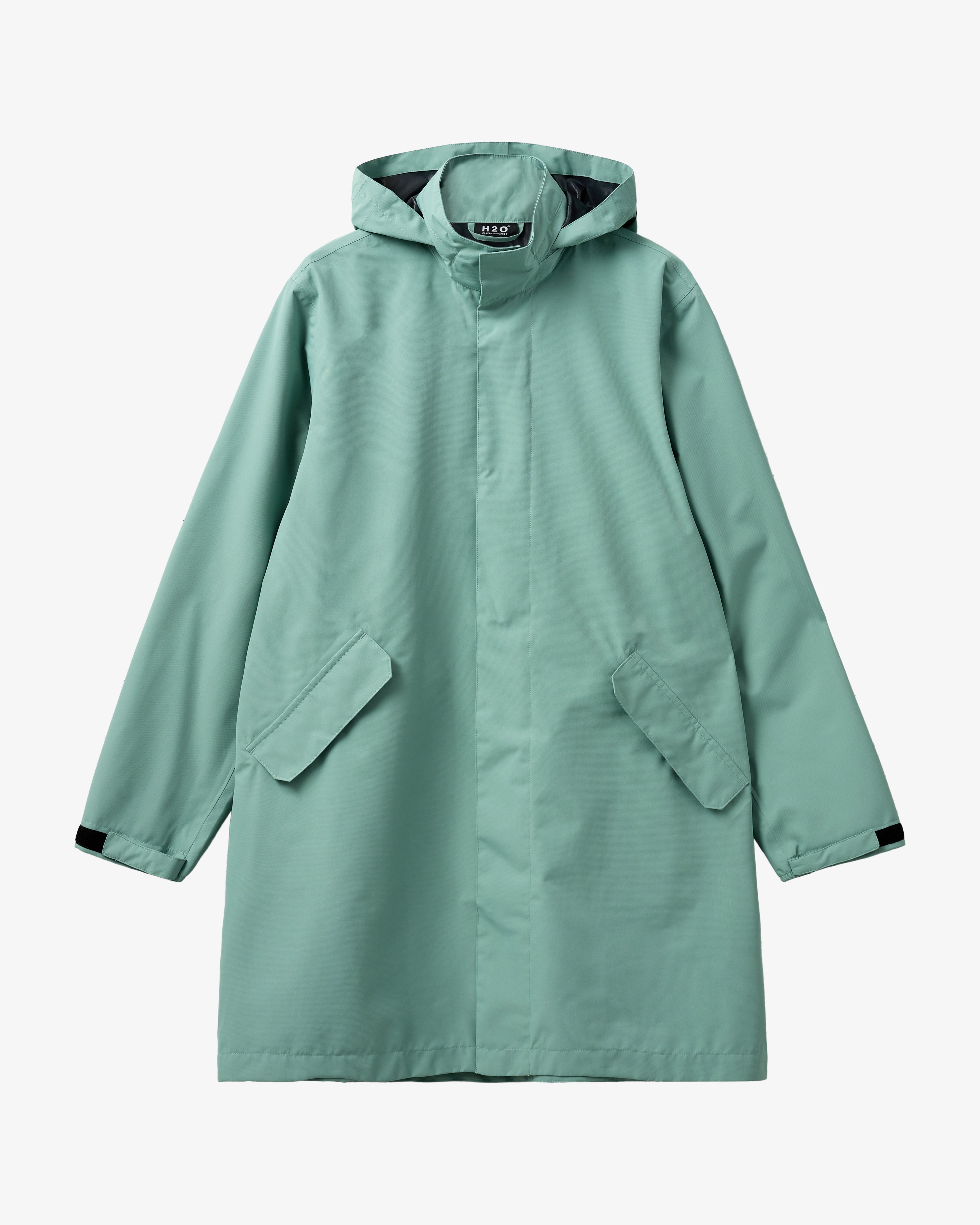 H2O Rømø LW Long Rain Jacket Rain Wear 3008 Sea Grass