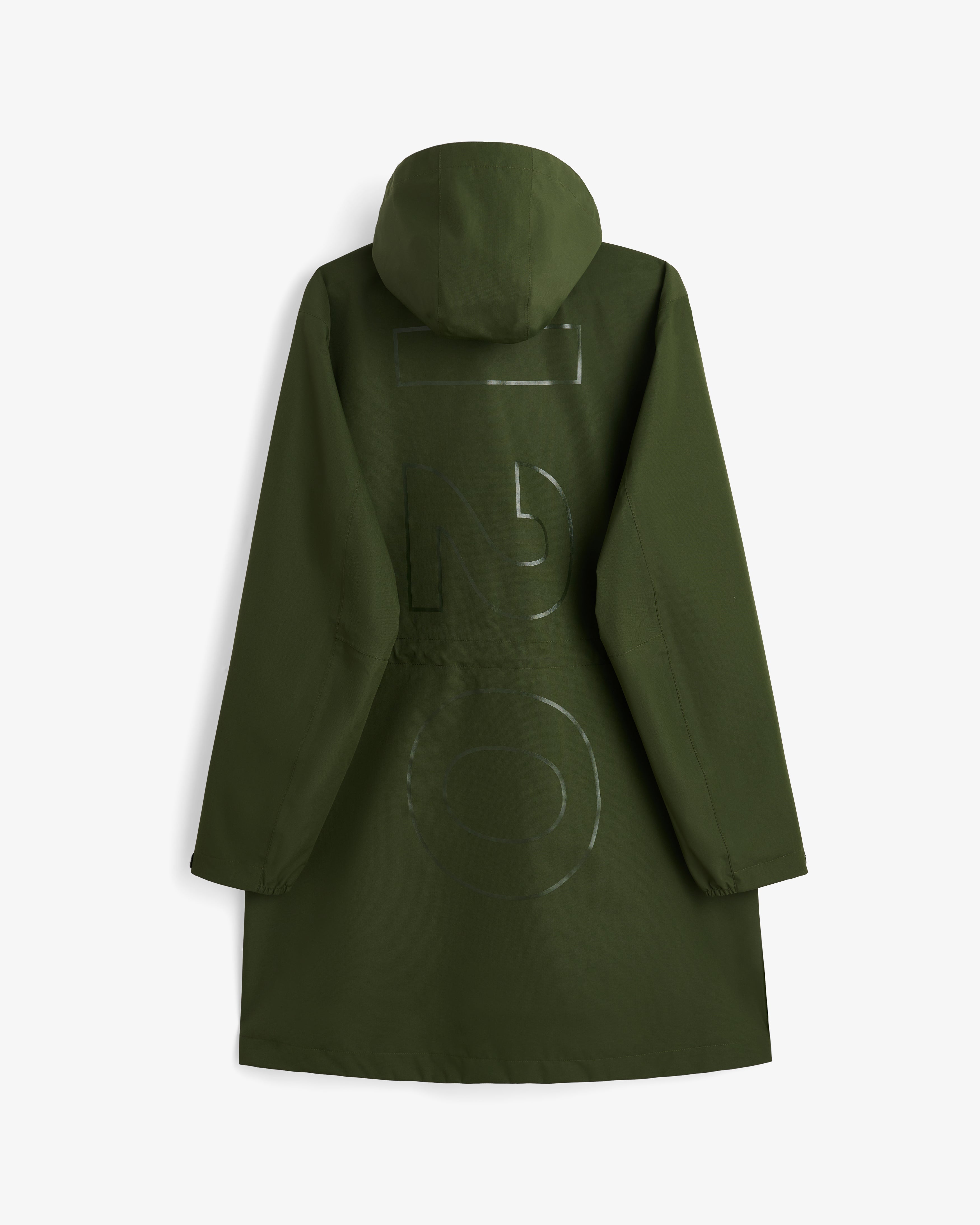 H2O Rømø LW Long Rain Jacket Rain Wear 3020 Army