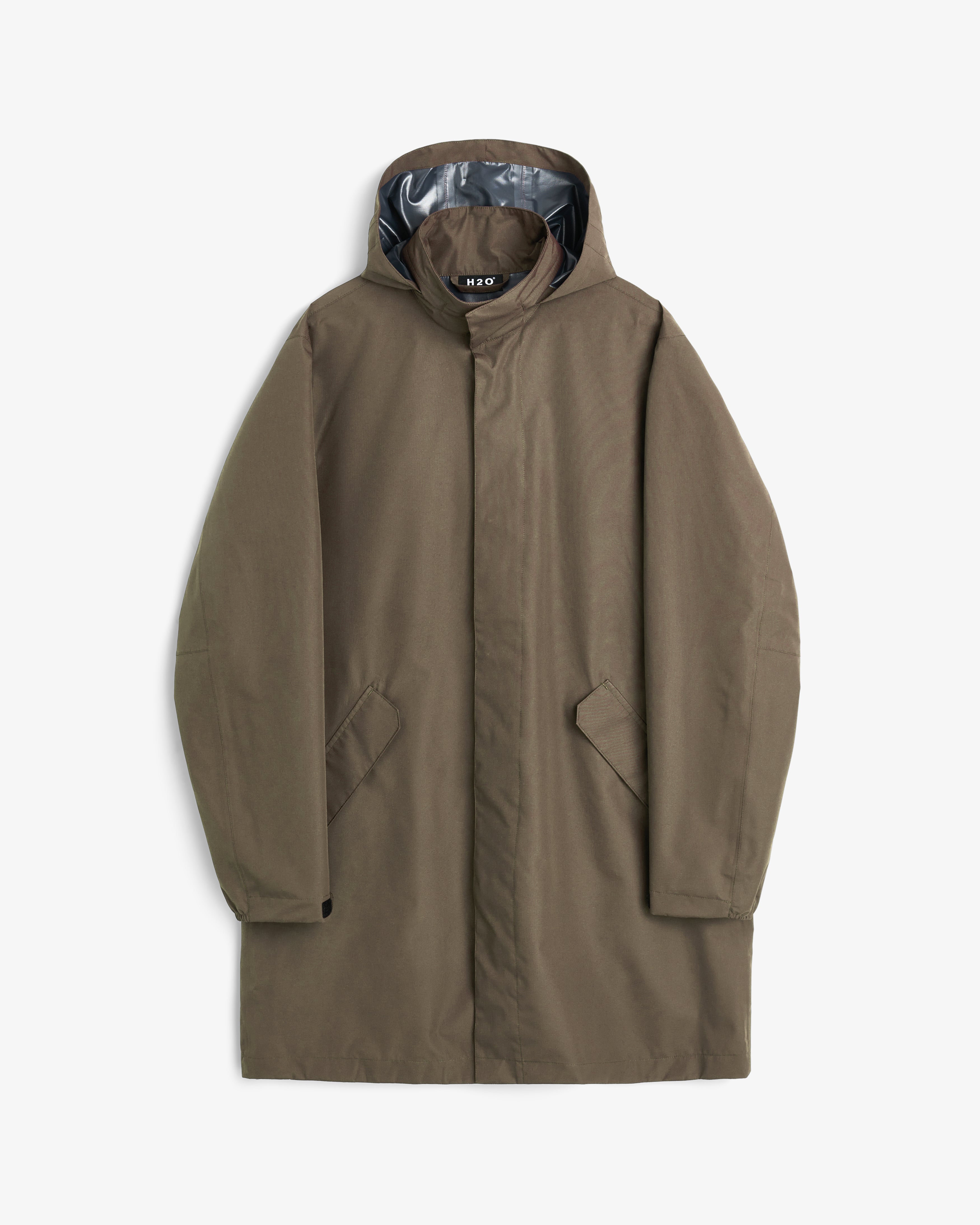H2O Rømø LW Long Rain Jacket Rain Wear 3553 Dusty Oak