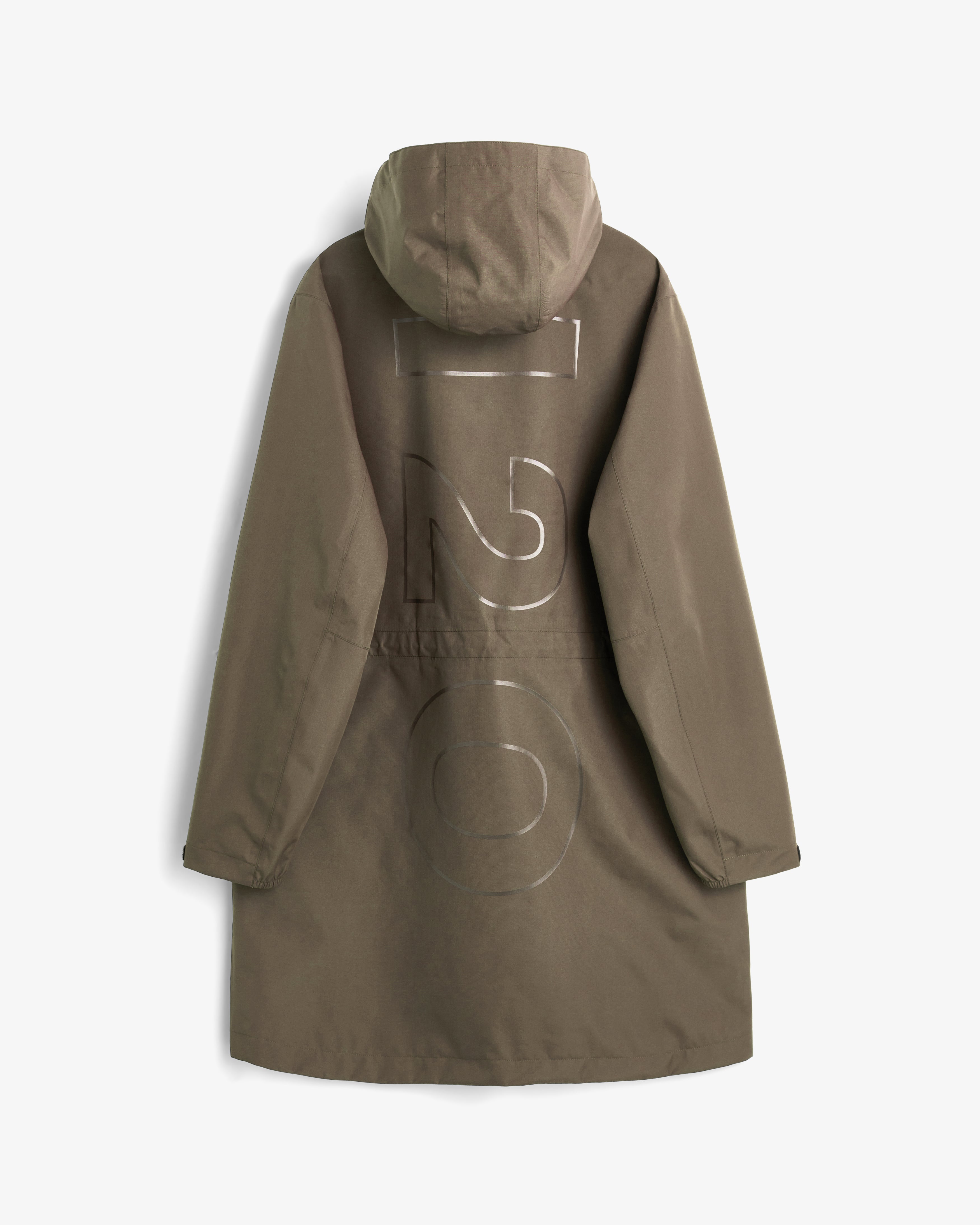 H2O Rømø LW Long Rain Jacket Rain Wear 3553 Dusty Oak