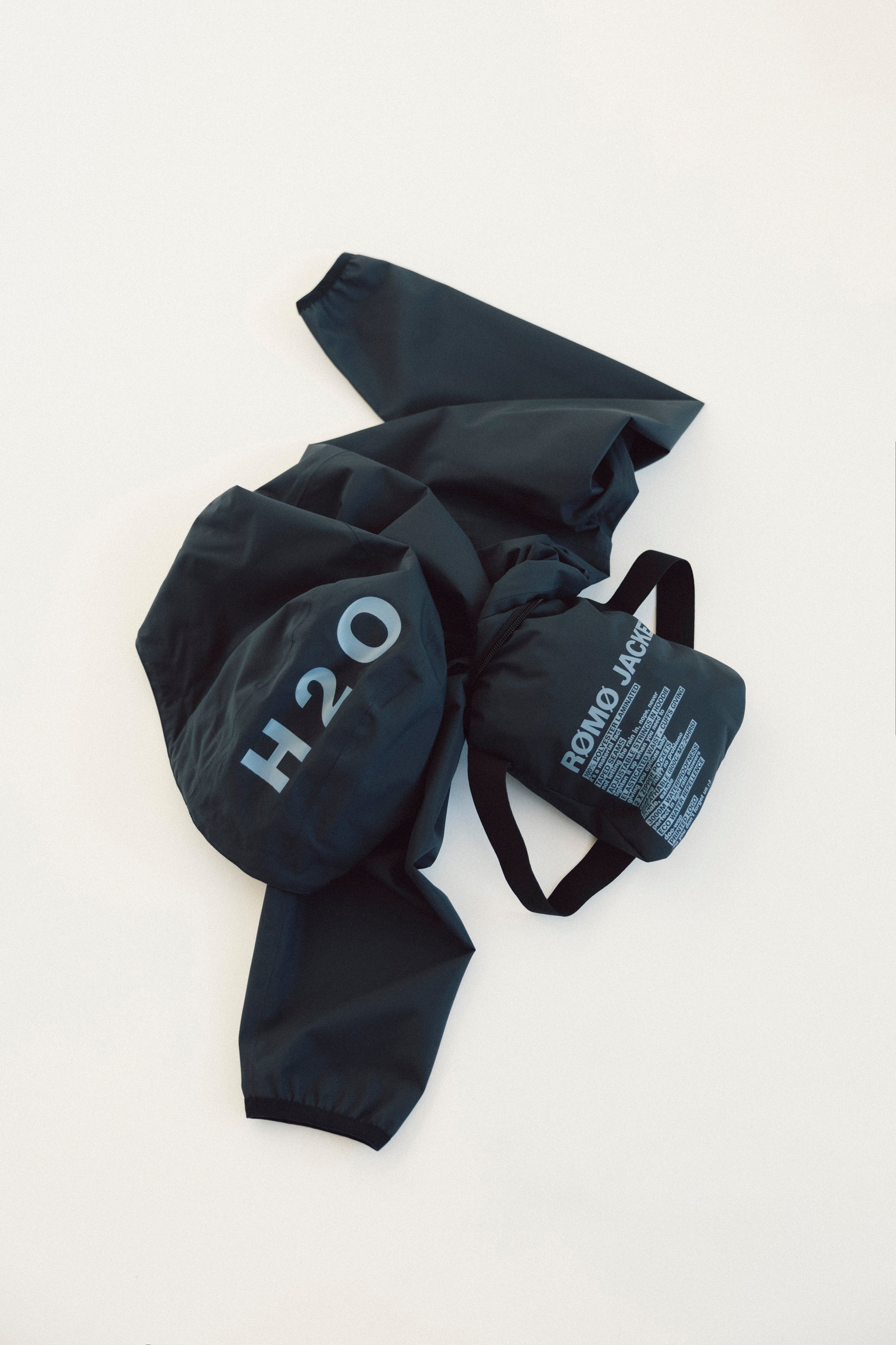 H2O Rømø LW Packable Rain Jacket Rain Wear 2500 Navy