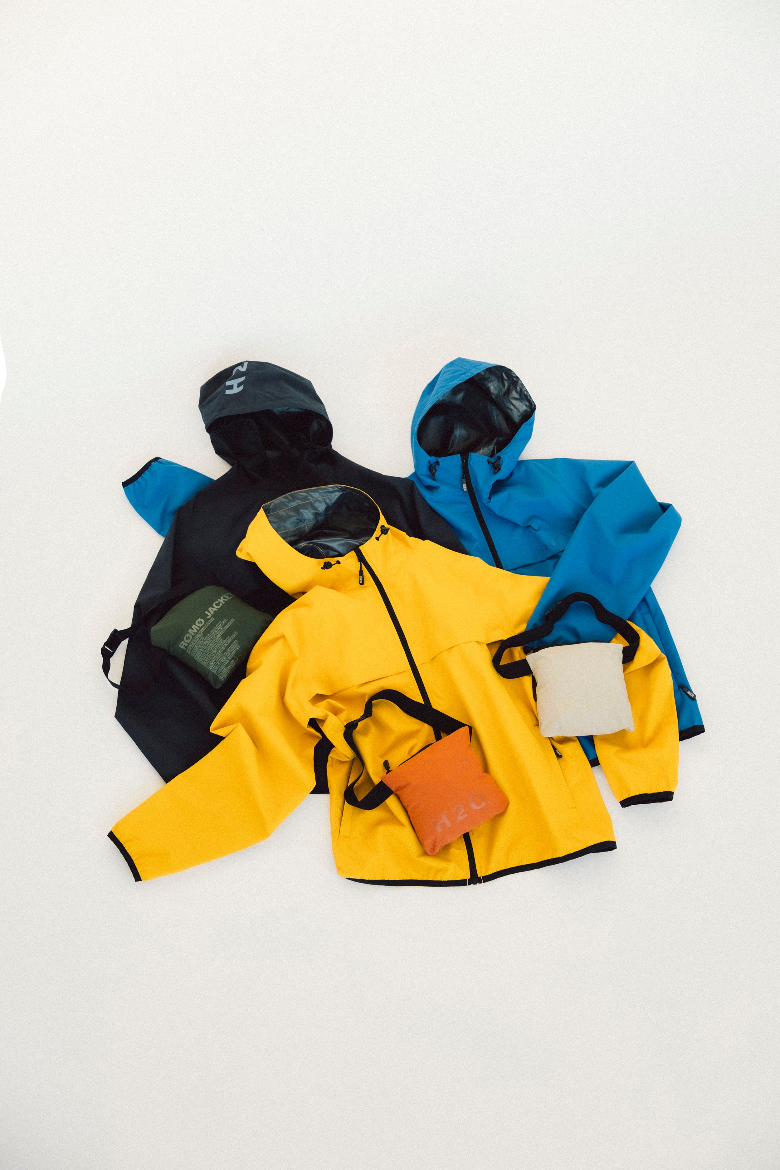 H2O Rømø LW Packable Rain Jacket Rain Wear 2610 Blue