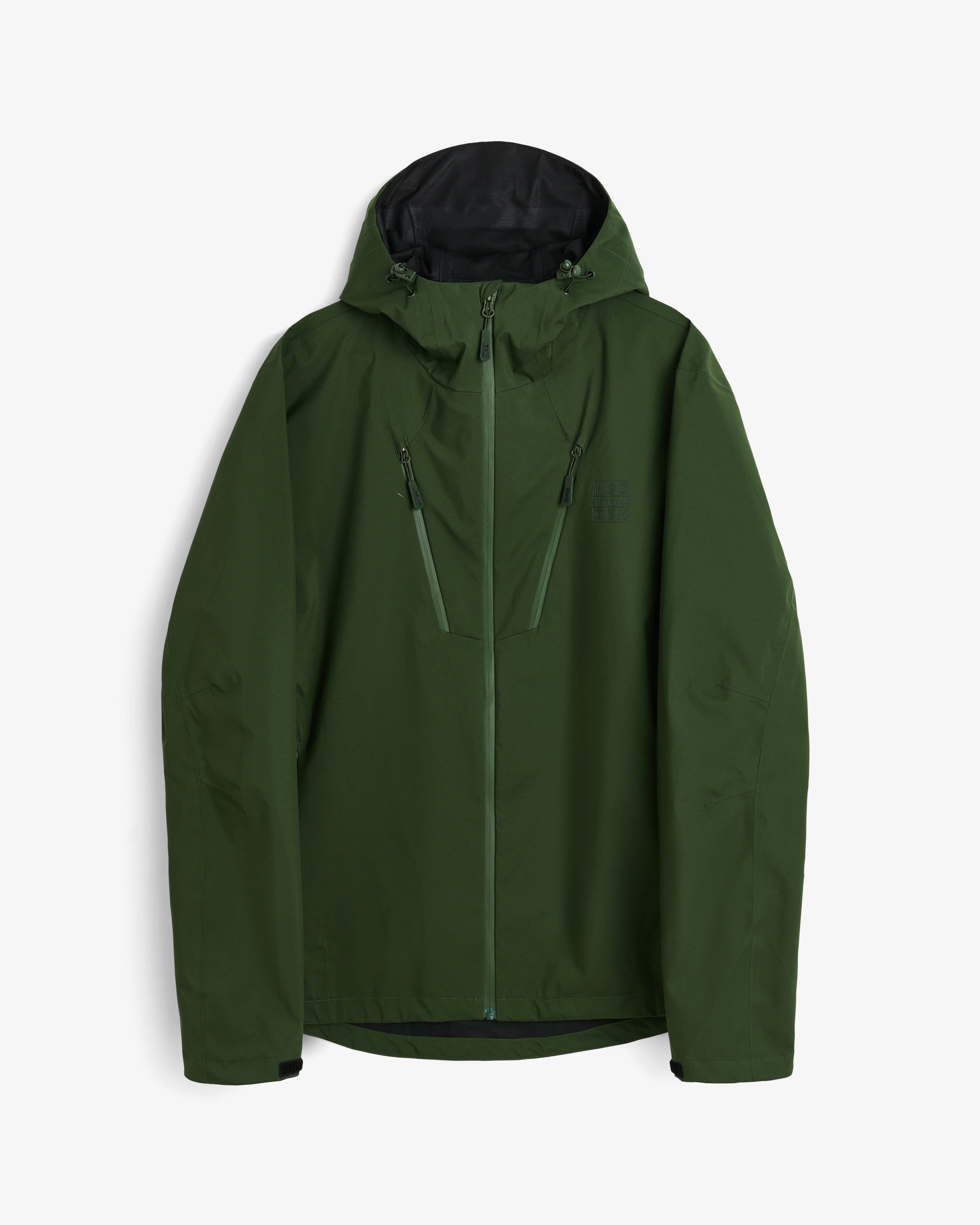 H2O Rømø LW Packable Rain Jacket Rain Wear 3020 Army