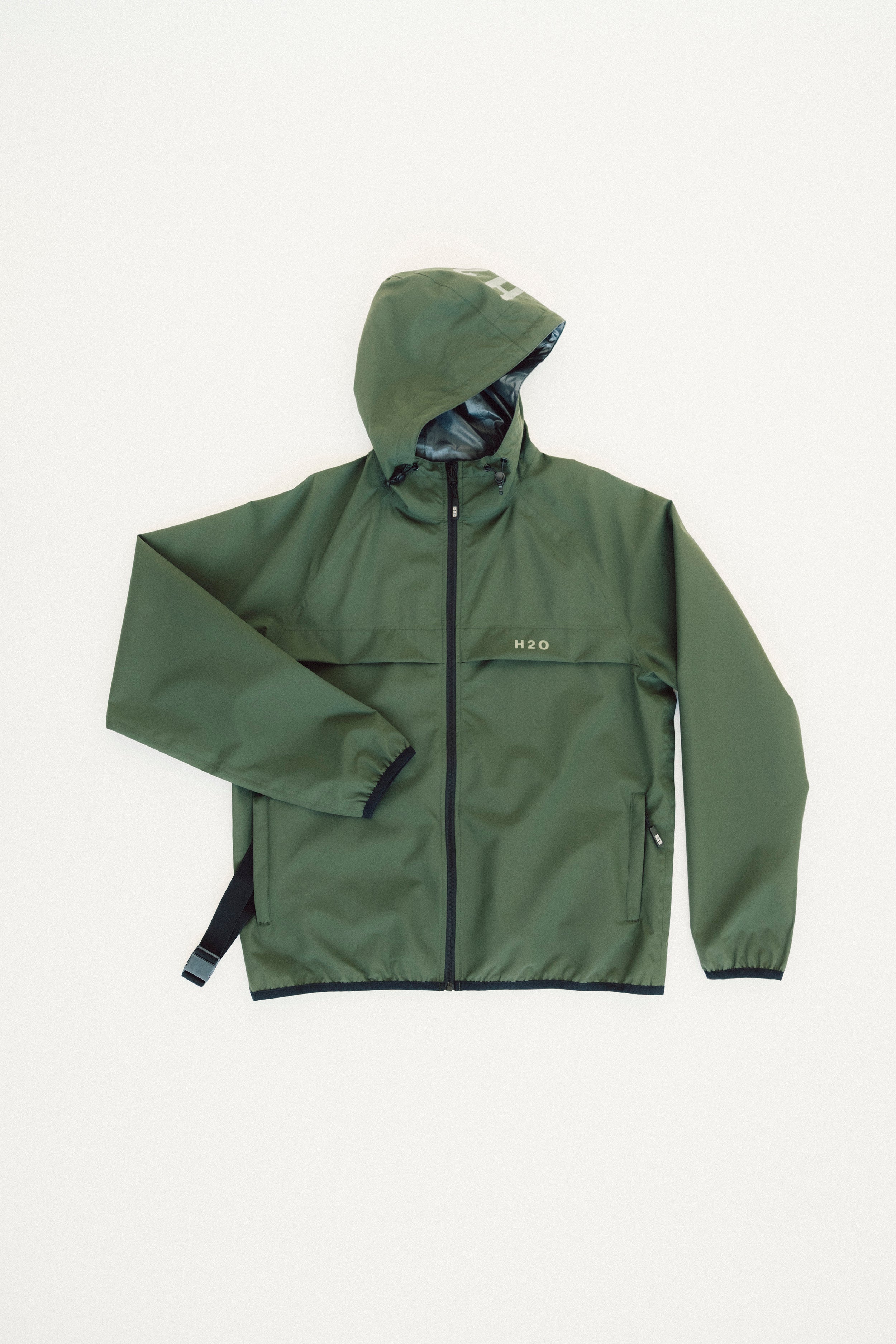 H2O Rømø LW Packable Rain Jacket Rain Wear 3020 Army