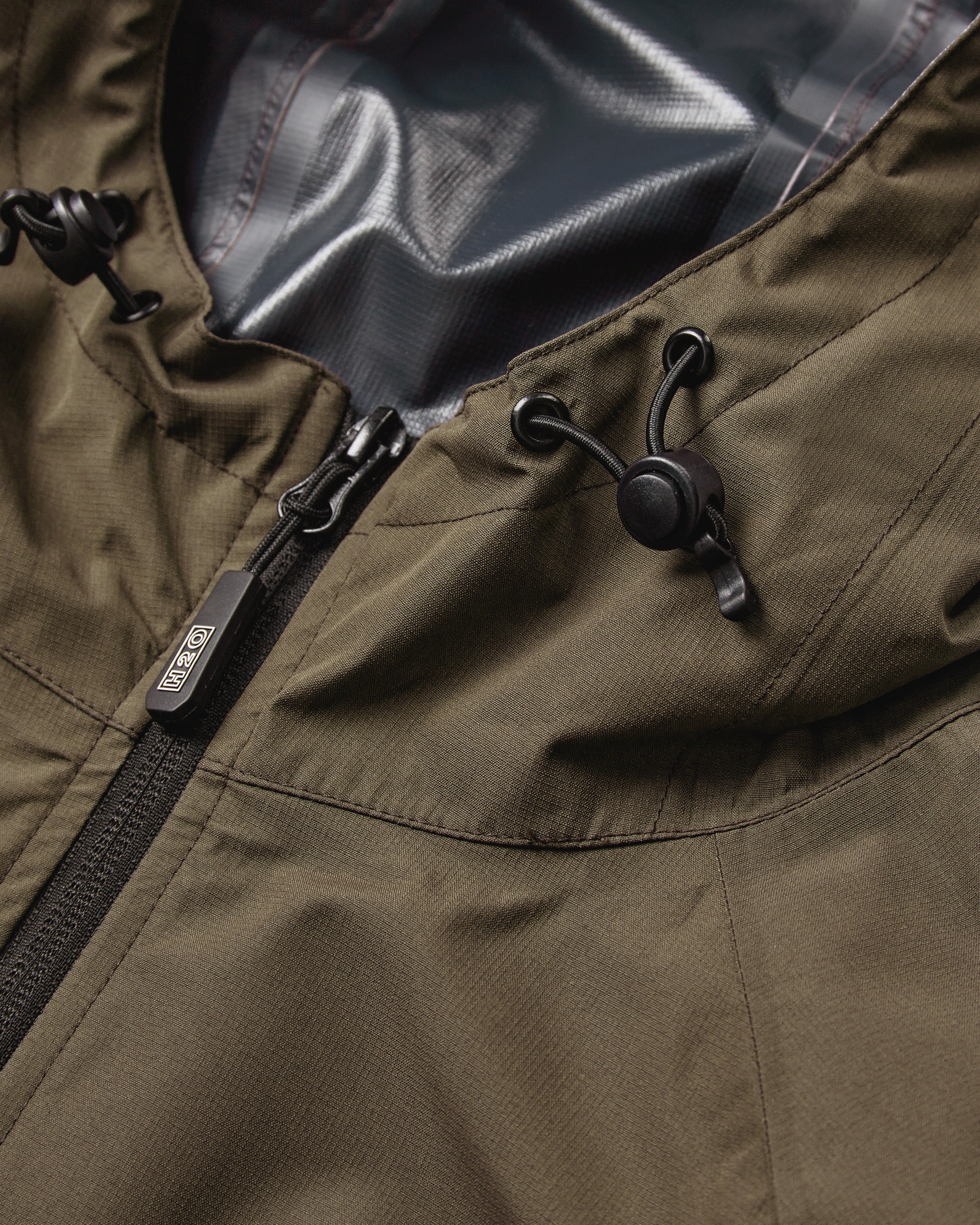 H2O Rømø LW Packable Rain Jacket Rain Wear 3553 Dusty Oak