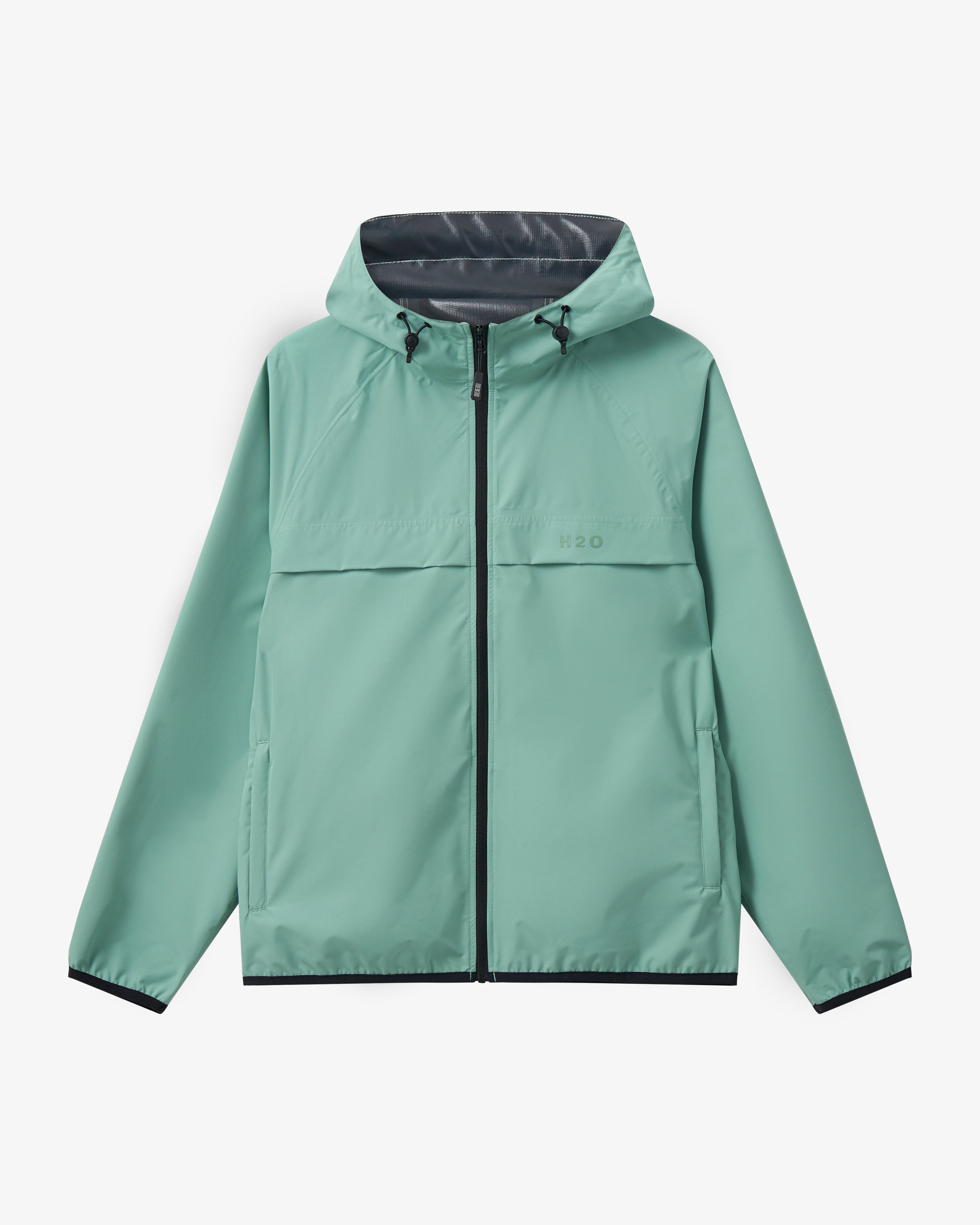 ATHETA Elemental outlet Waterproof Rain Jacket in Peat Green Small