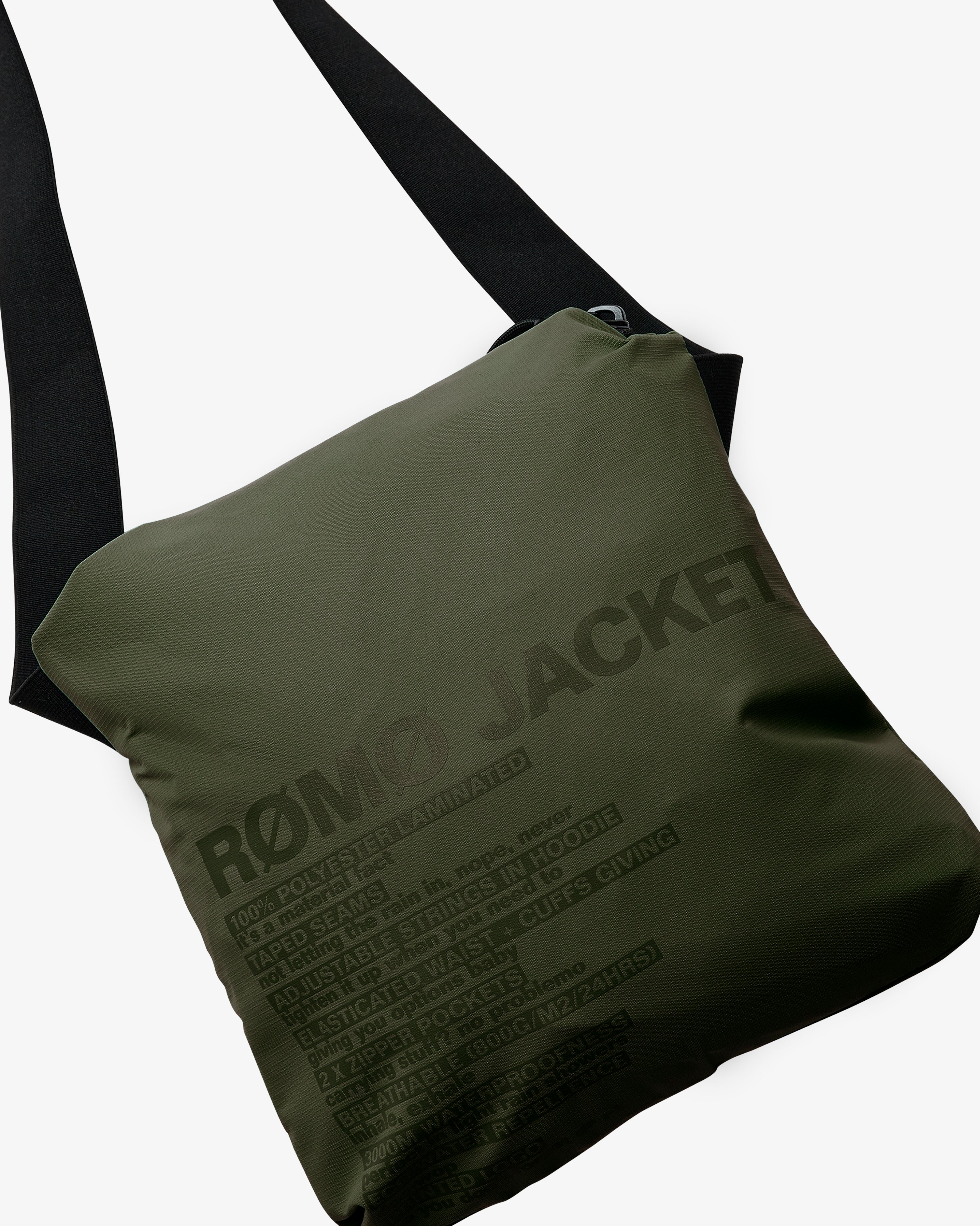 H2O Rømø LW Packable Rain Jacket Rain Wear 3020 Army