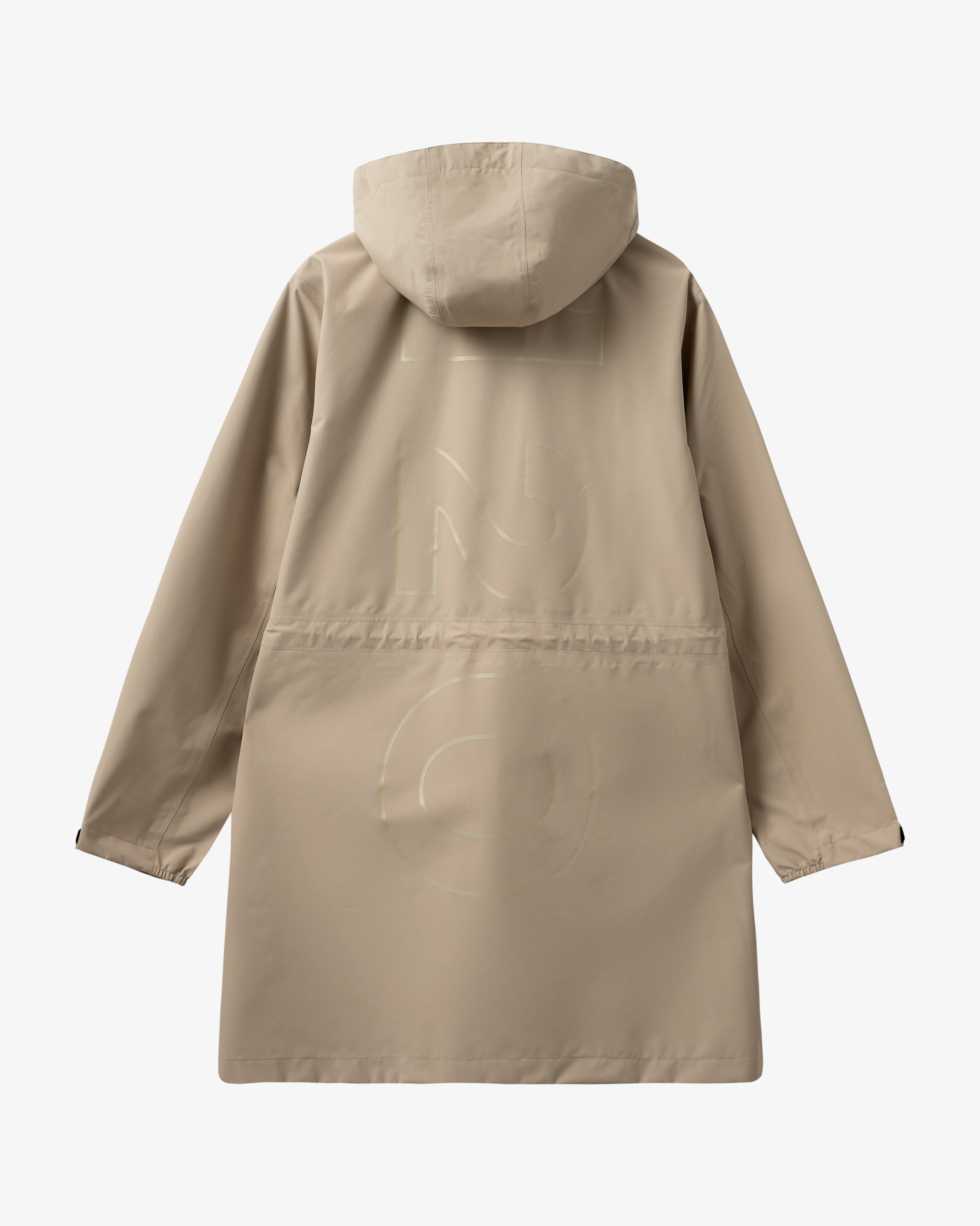 H2O Rømø LW Long Rain Jacket Rain Wear 1034 Warm Grey