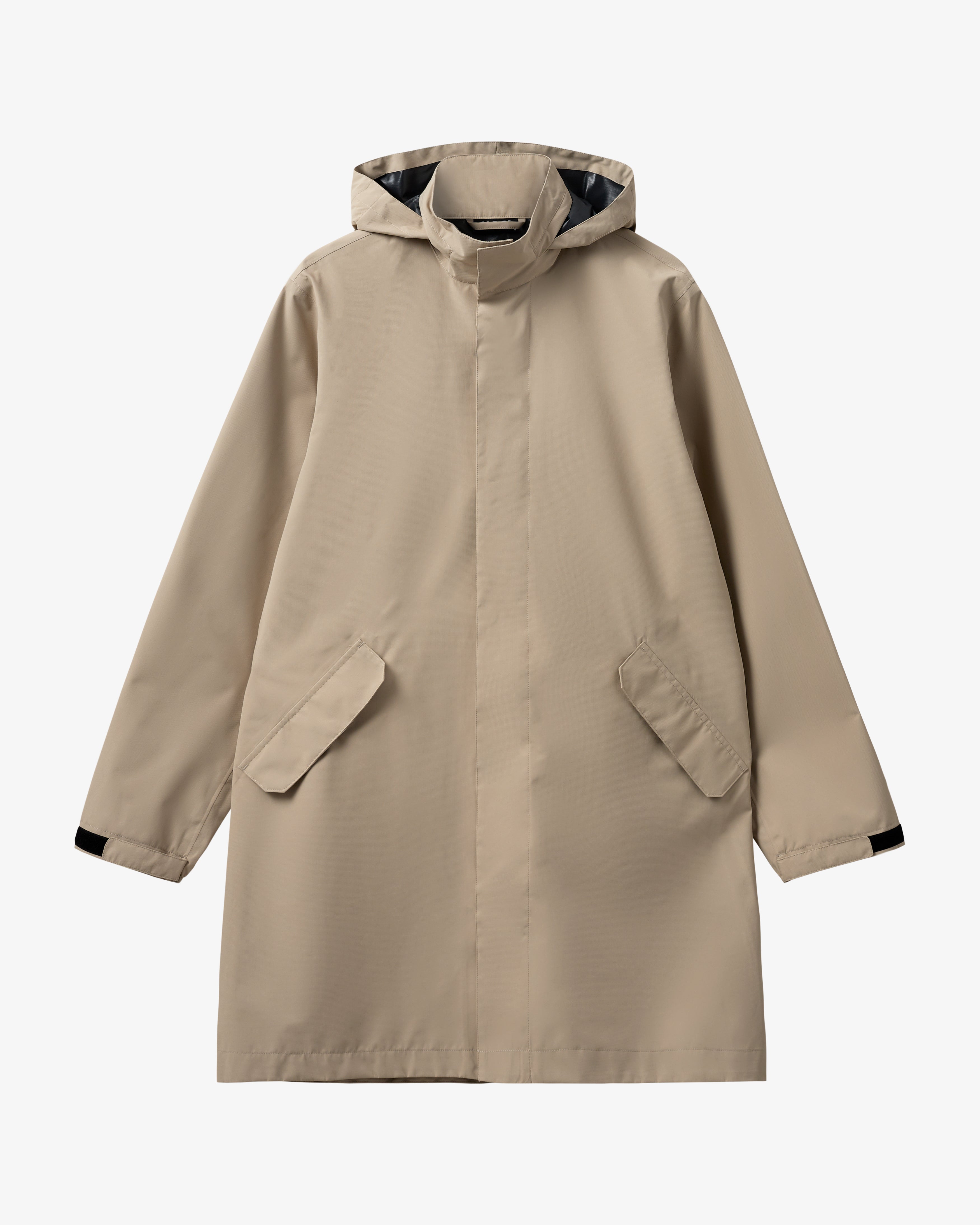 H2O Rømø LW Long Rain Jacket Rain Wear 1034 Warm Grey