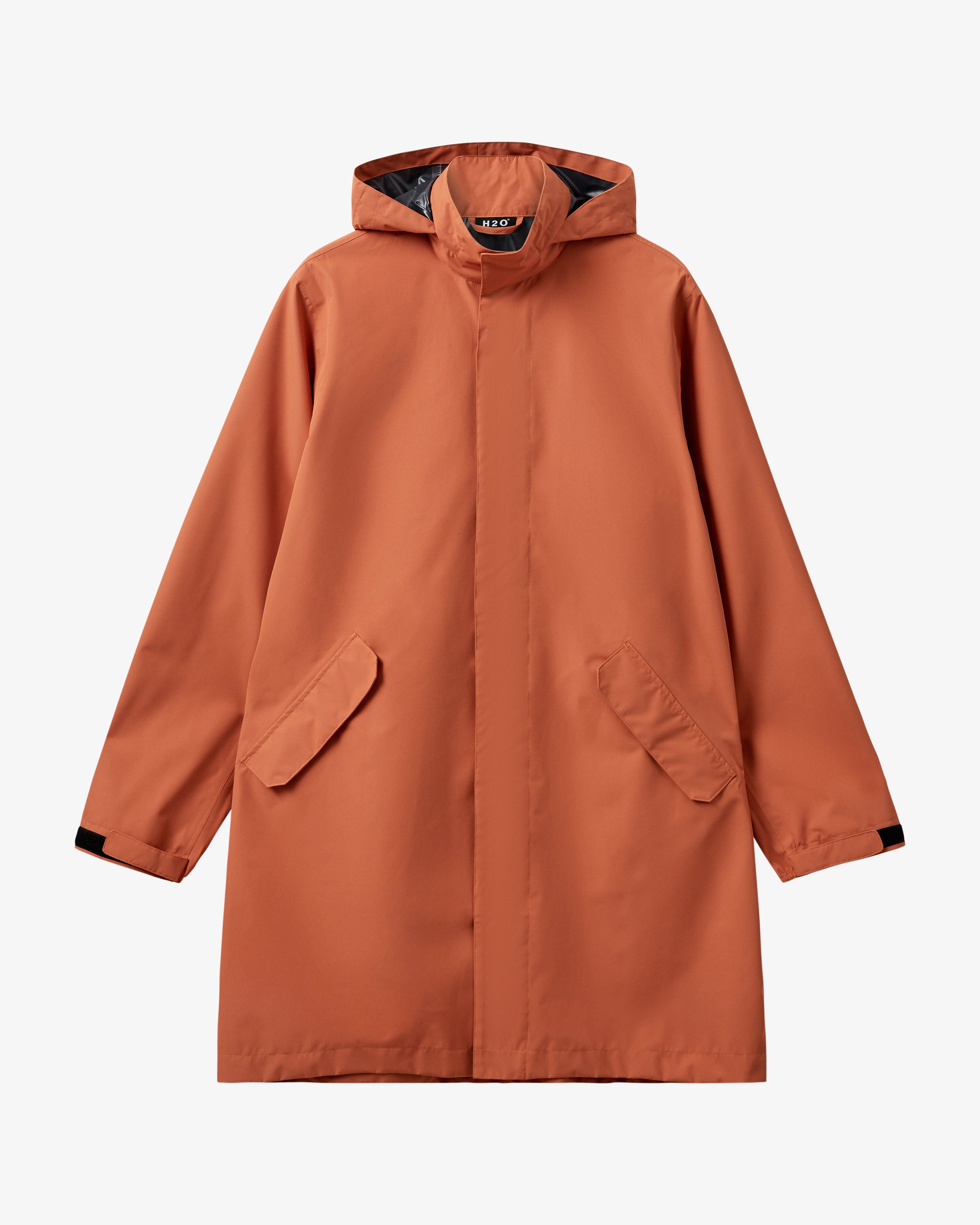 Rømø LW Rain Long Jacket Autumn Leaf – H2O - Main Image