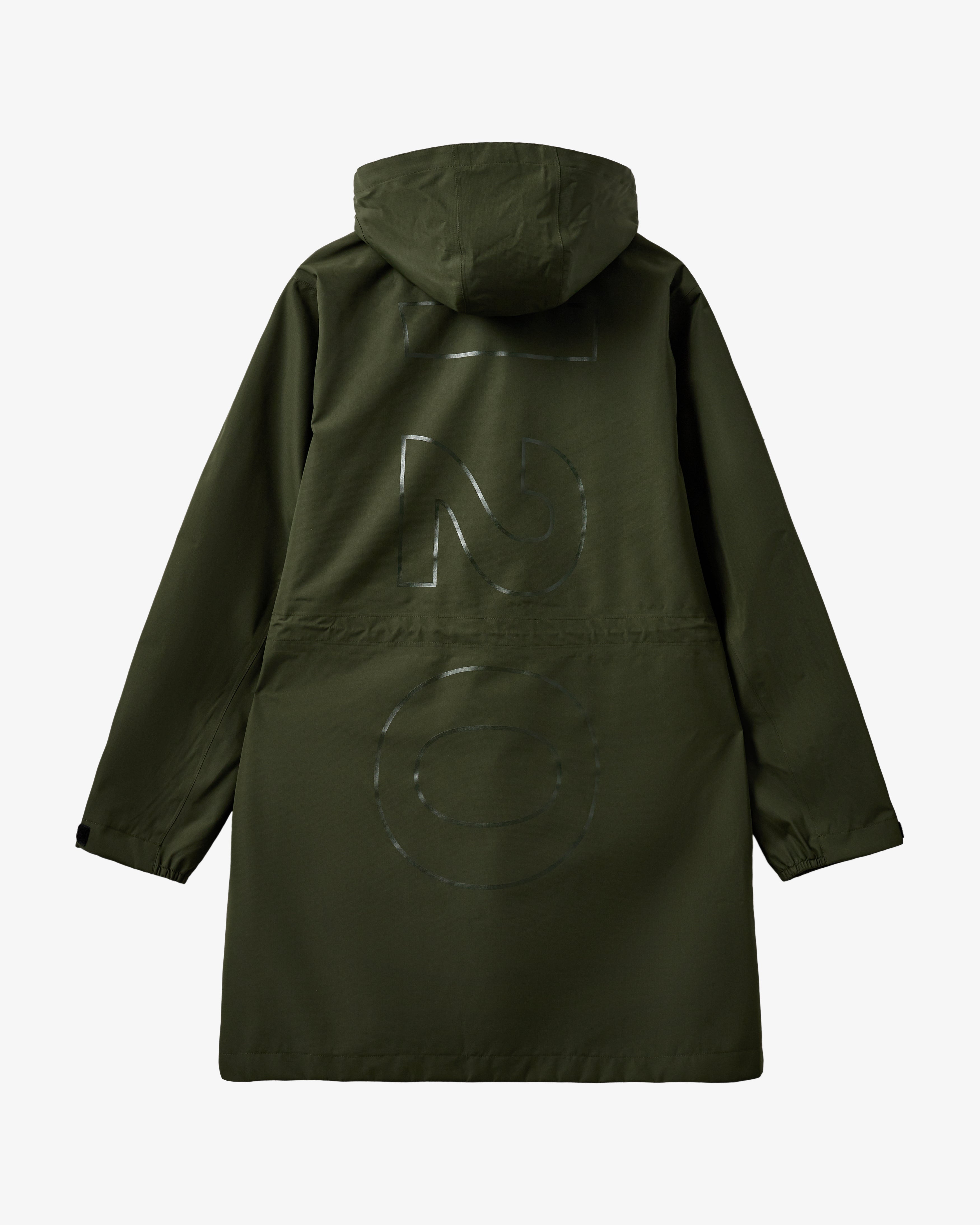H2O Rømø LW Long Rain Jacket Rain Wear 3020 Army