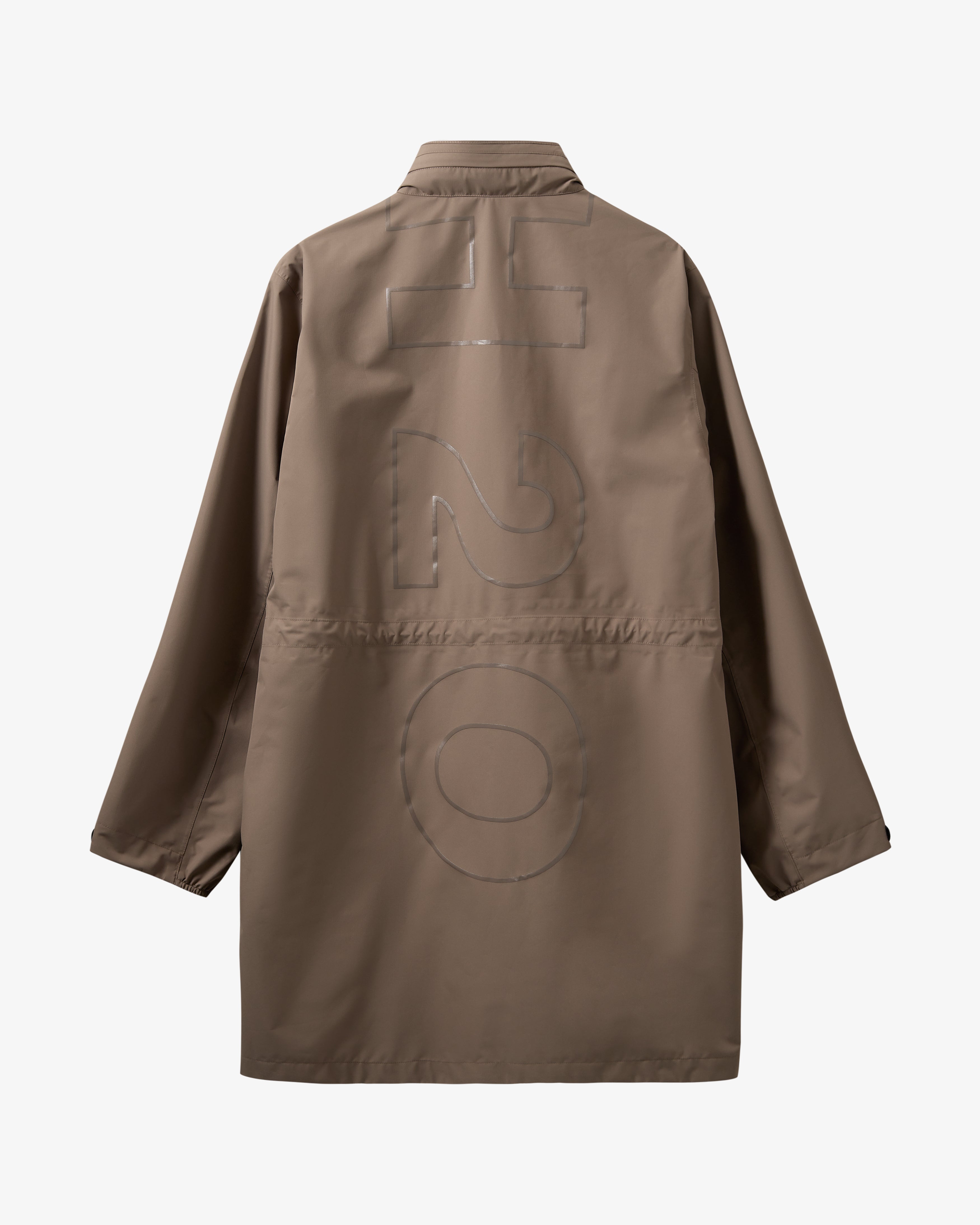 H2O Rømø LW Long Rain Jacket Rain Wear 3553 Dusty Oak