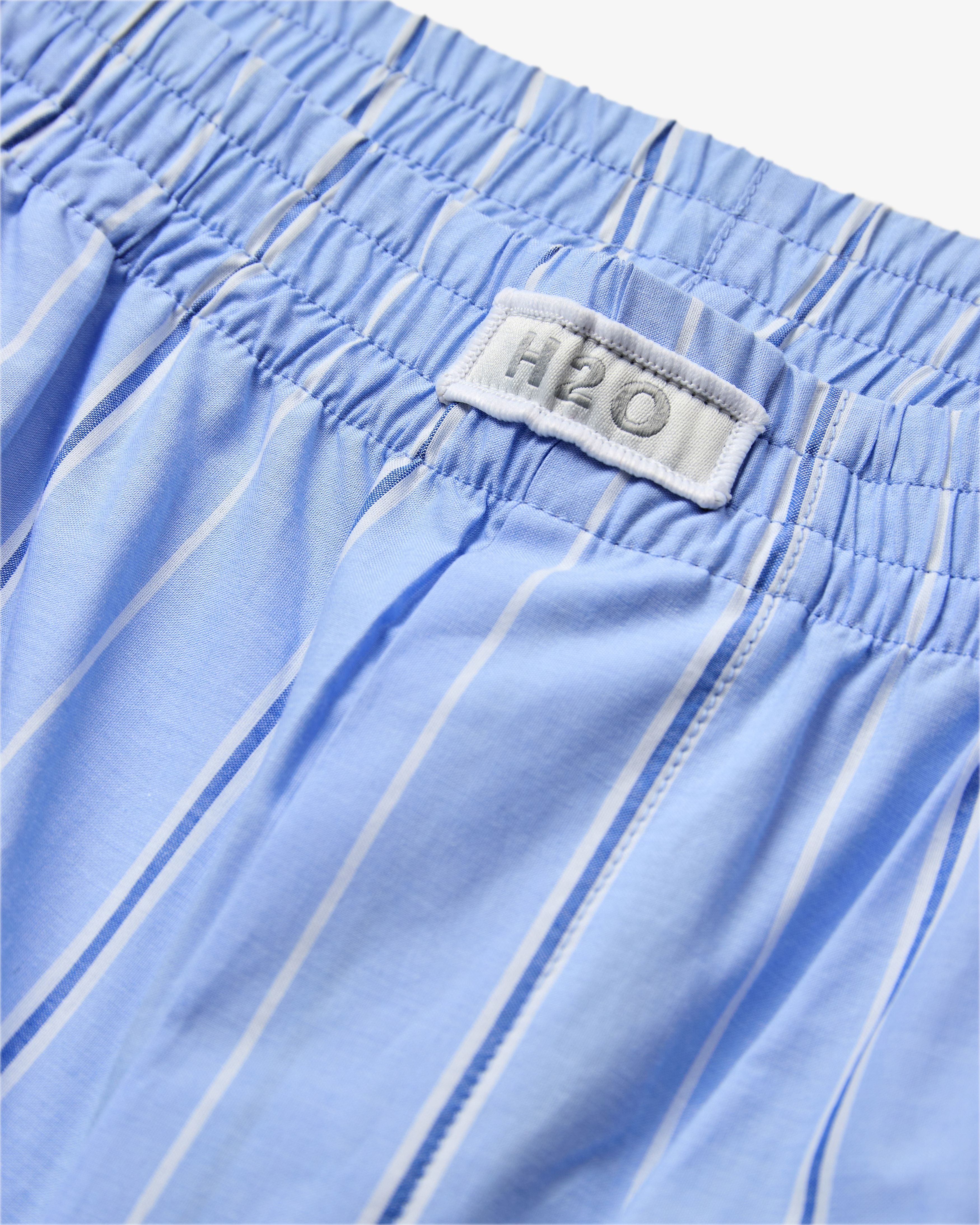 H2O Basic Rønne Pyjamas Pants Pants 7046 Light Blue/White/Blue