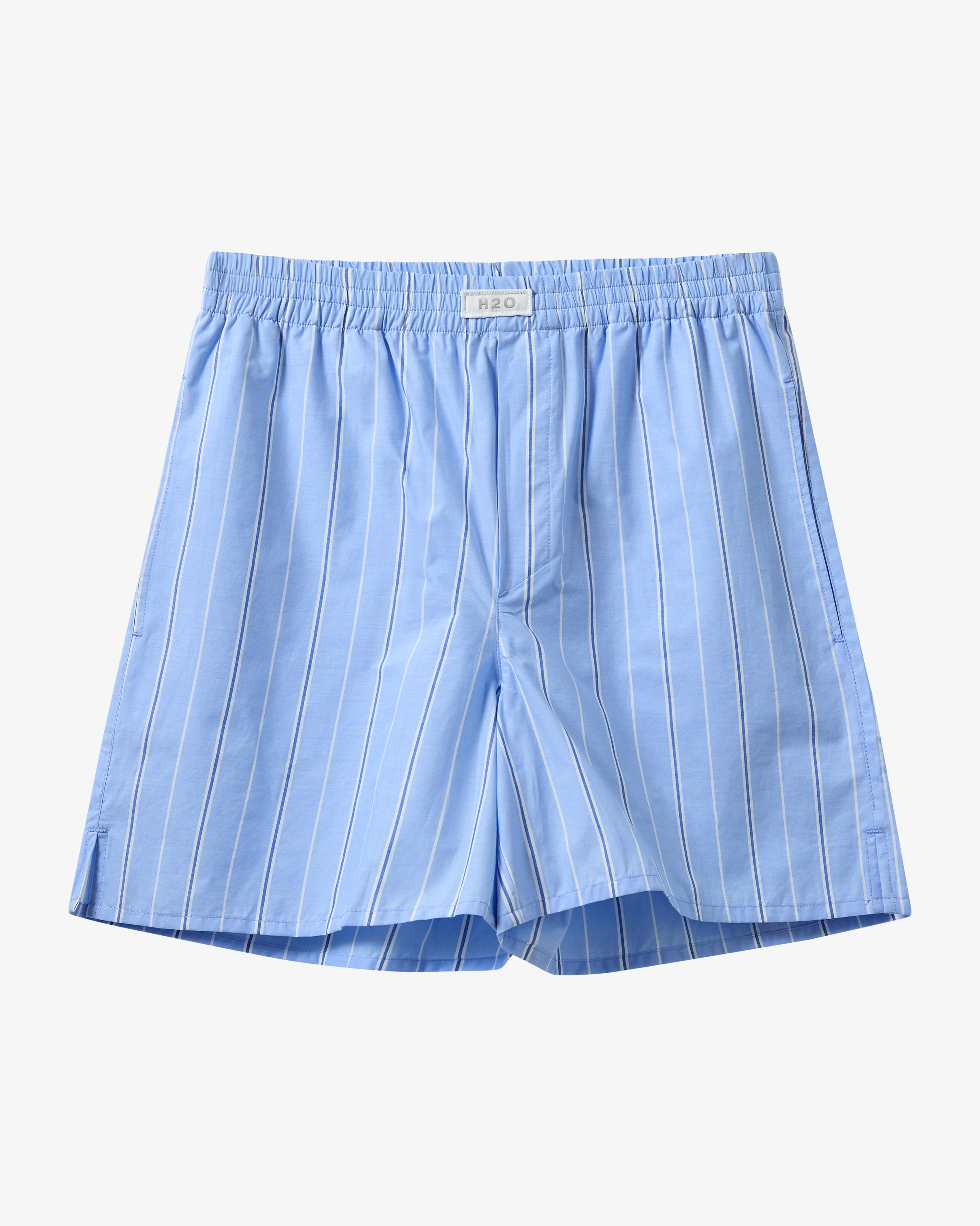 H2O Basic Rønne Pyjamas Shorts Shorts 7046 Light Blue/White/Blue