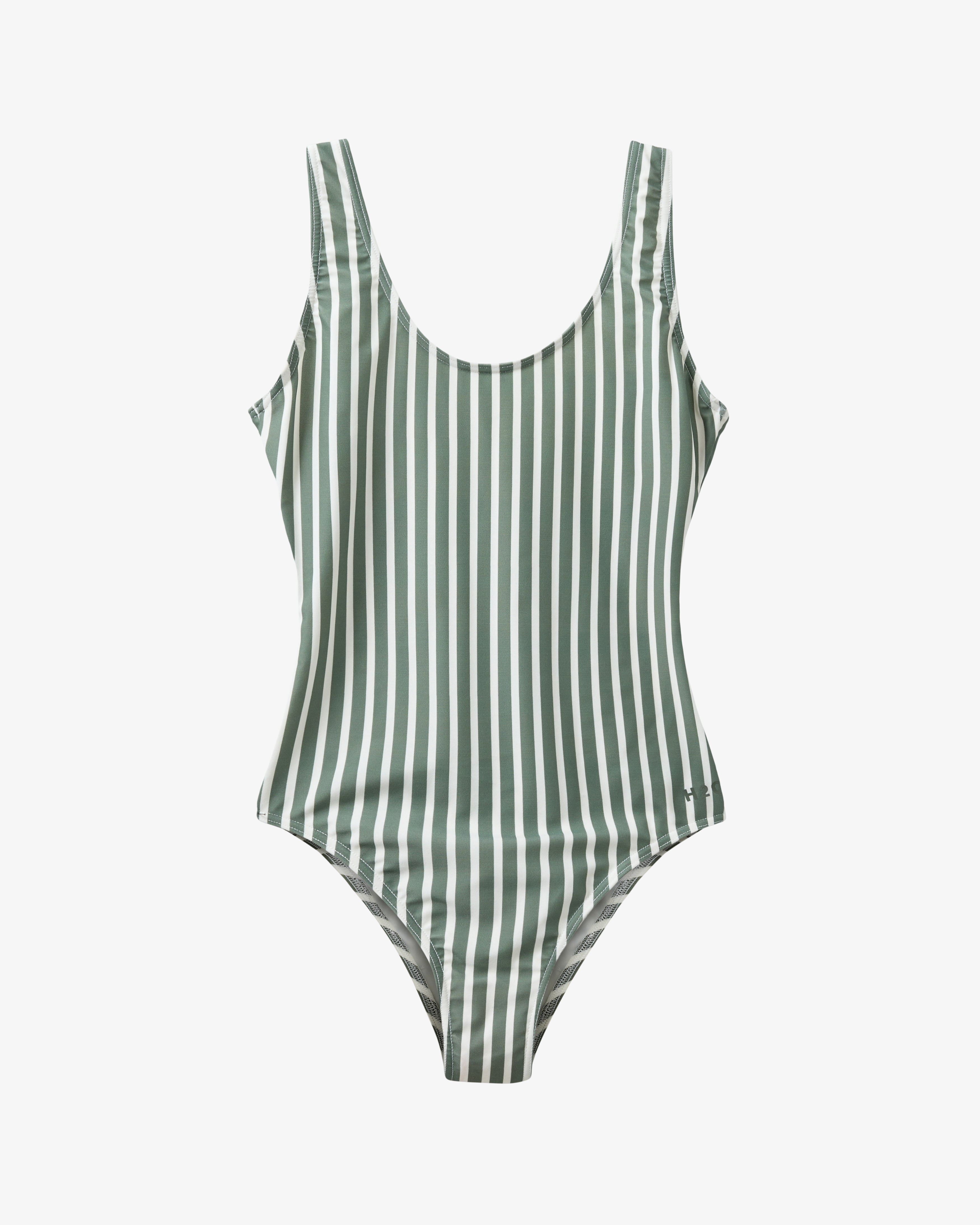 H2O Basic Stripe Badedragt Swim Wear 3020 Army