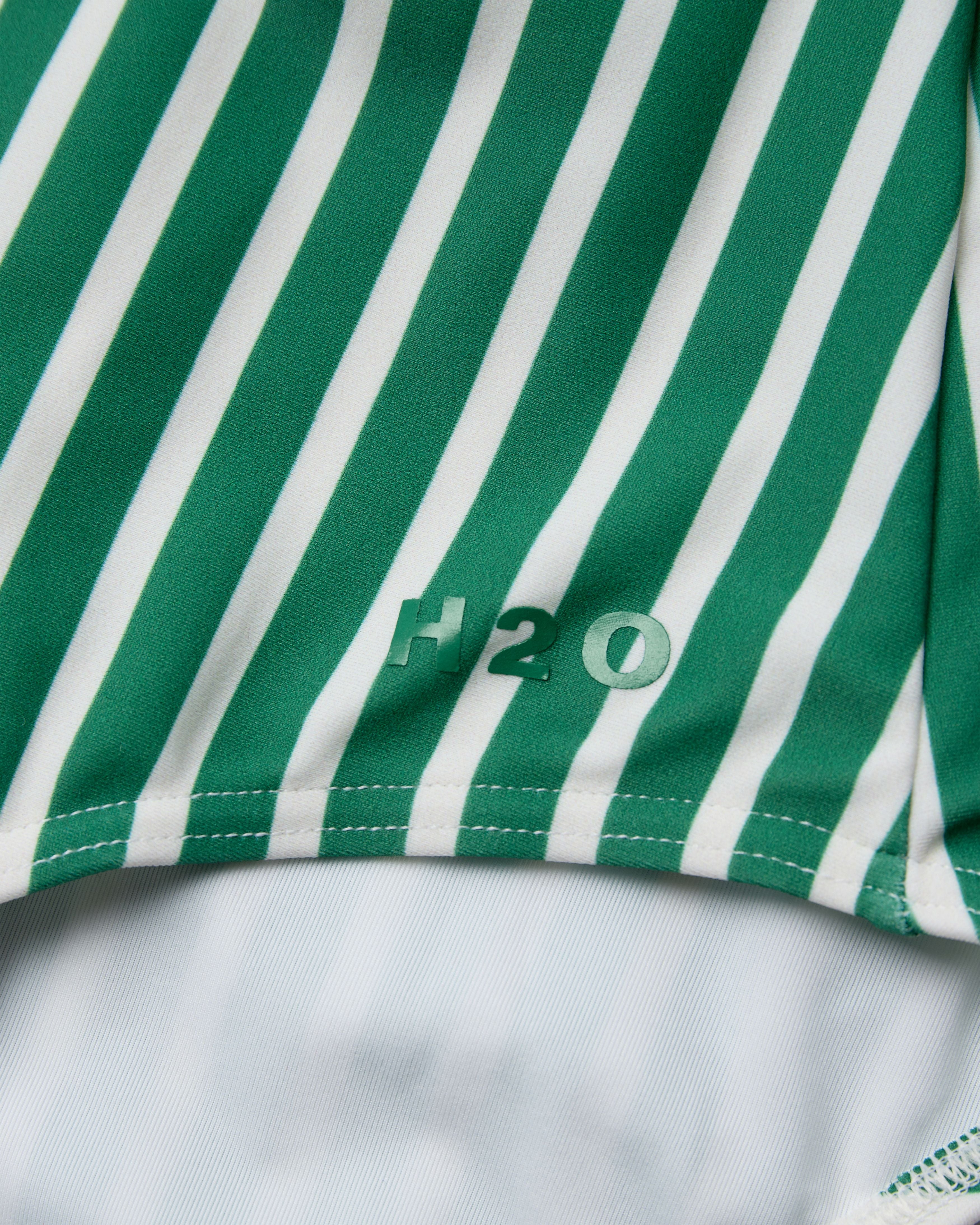H2O Basic Stripe Badedragt Swim Wear 3053 Posy Green