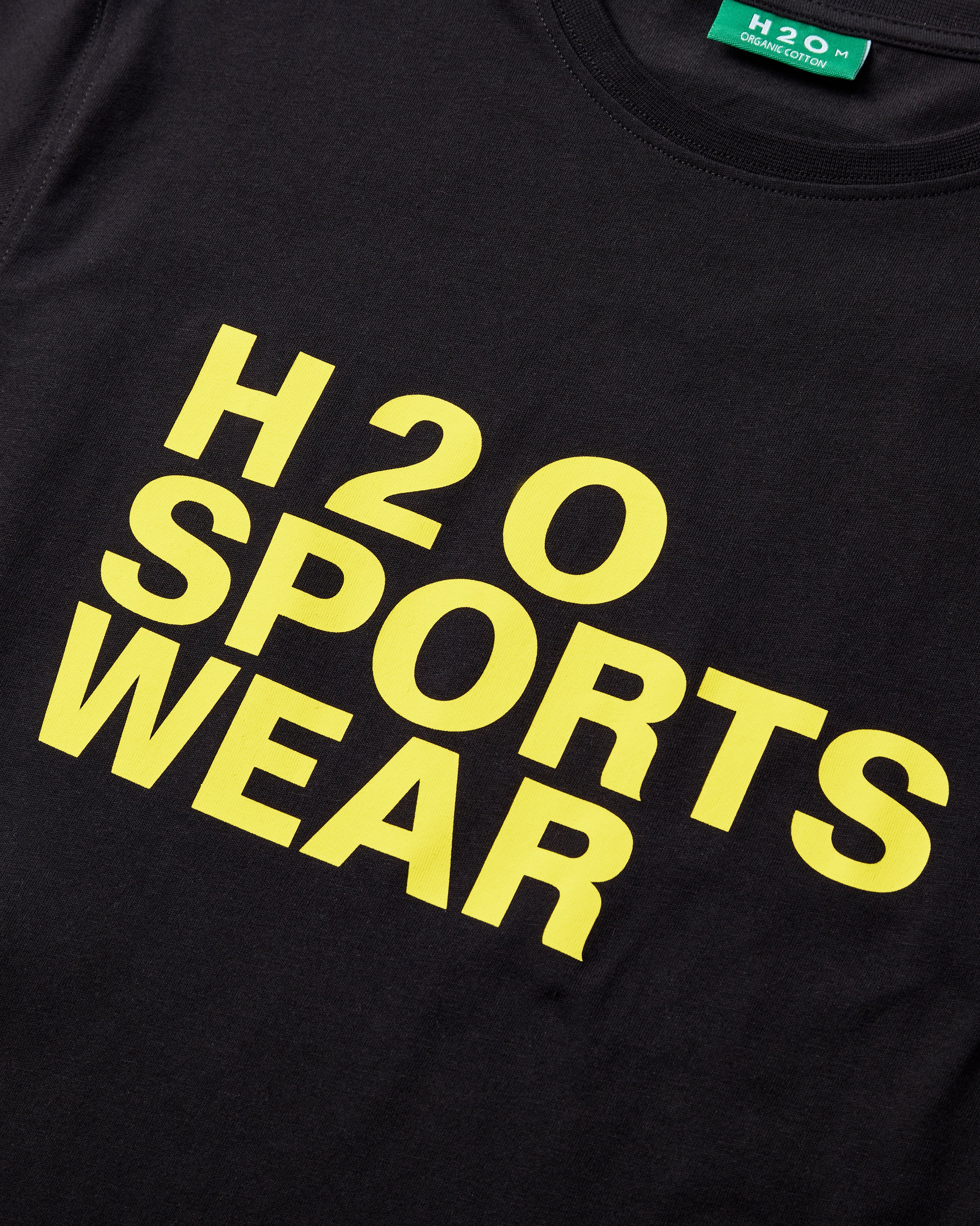 H2O Svaneke Tee T-Shirt 7025 Black/Bitter Lemon