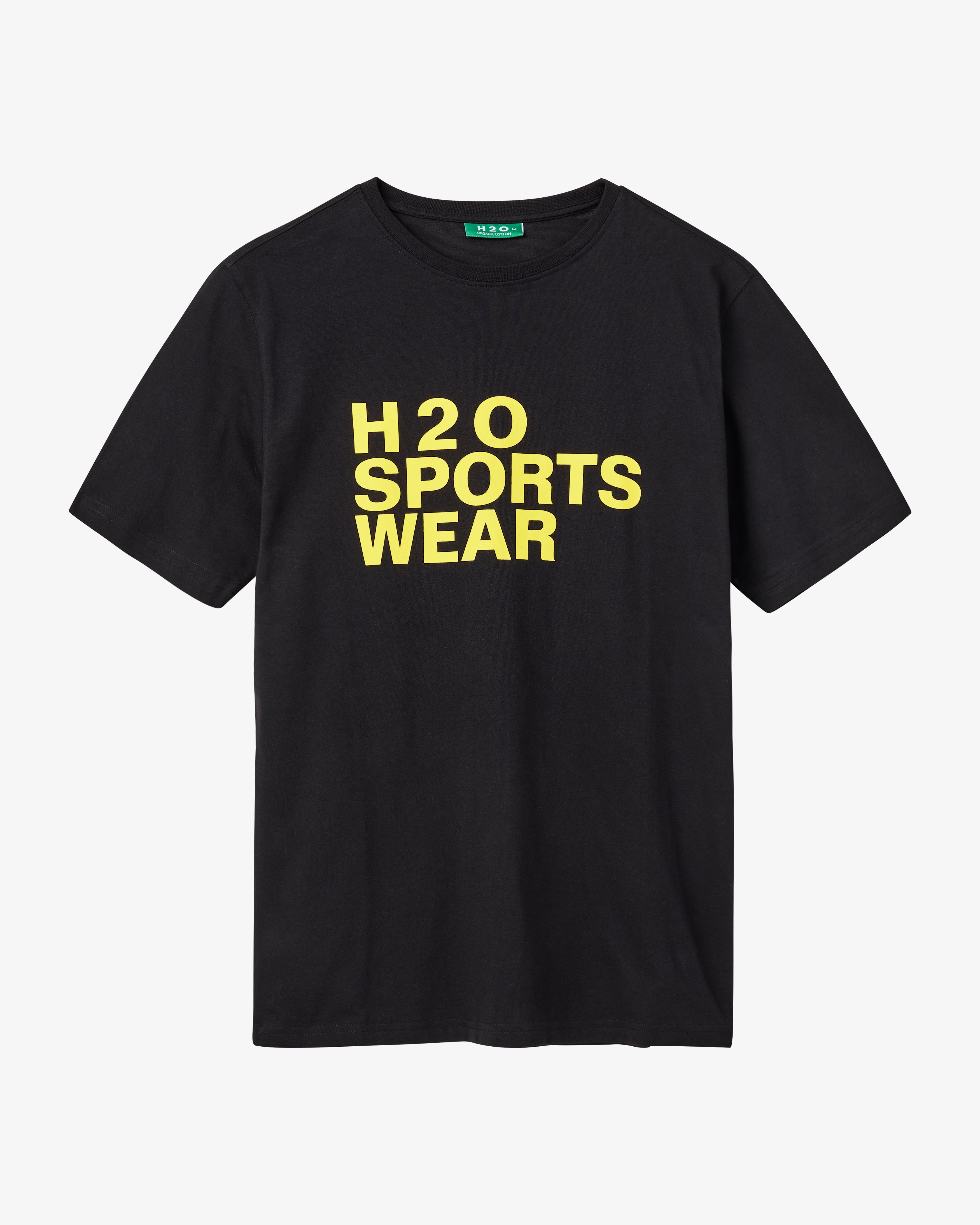H2O Svaneke Tee T-Shirt 7025 Black/Bitter Lemon