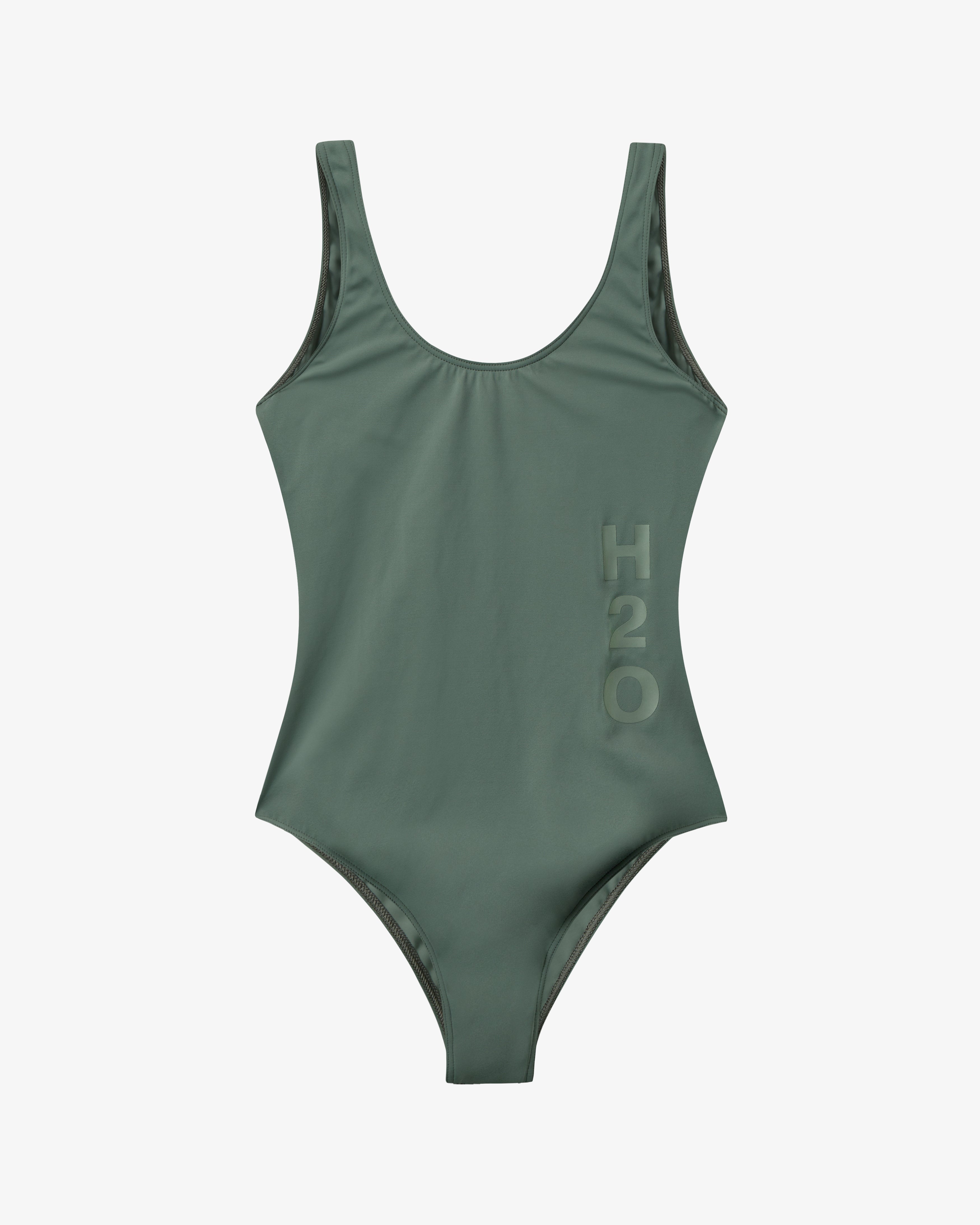 H2O Basic Tornø Logo Badedragt Swim Wear 3020 Army