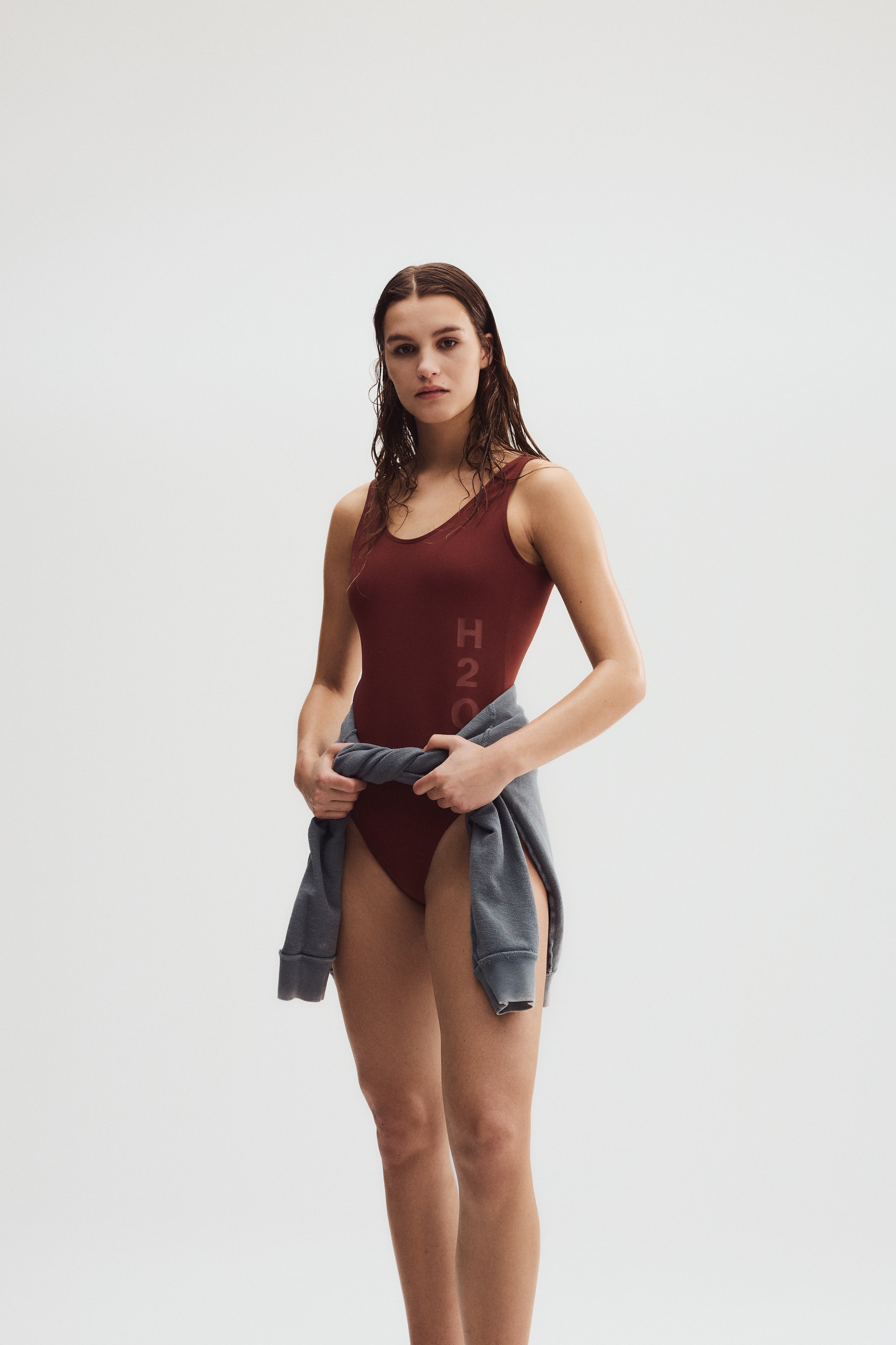 H2O Basic Tornø Logo Badedragt Swim Wear 3500 Black