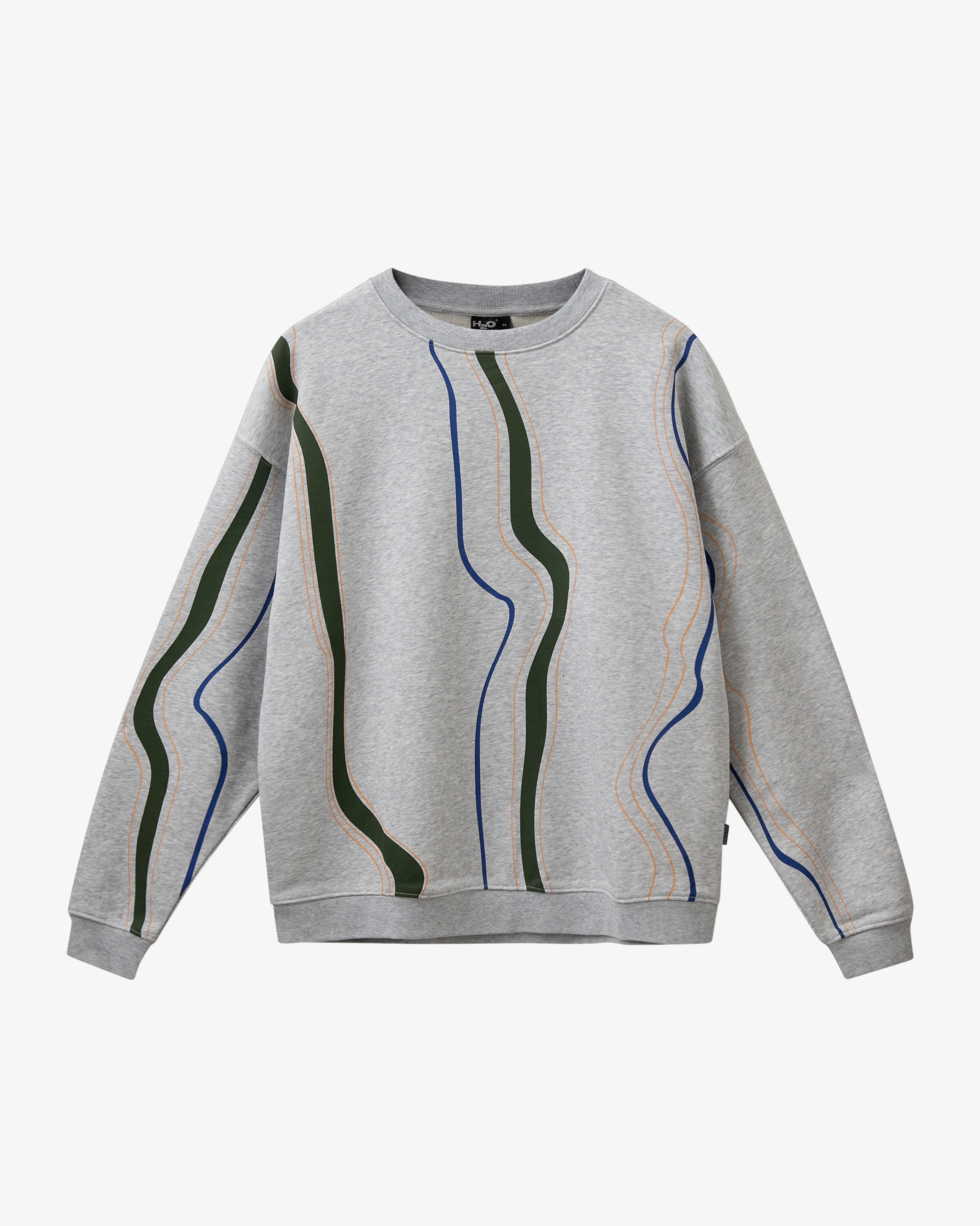 H2O Wave Sweat O'Neck Sweatshirt 1020 Lt. Grey Mel