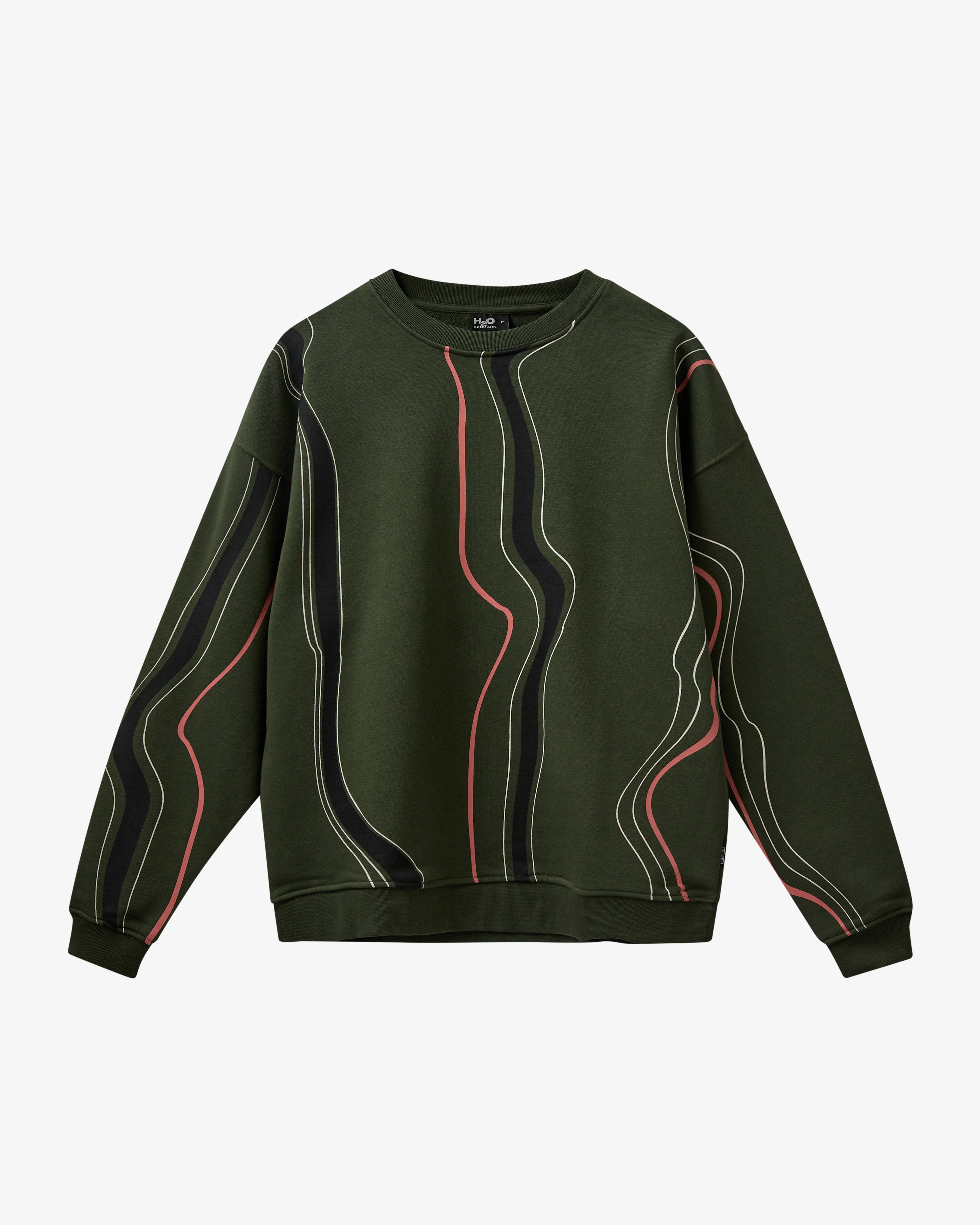 H2O Wave Sweat O'Neck Sweatshirt 3020 Army
