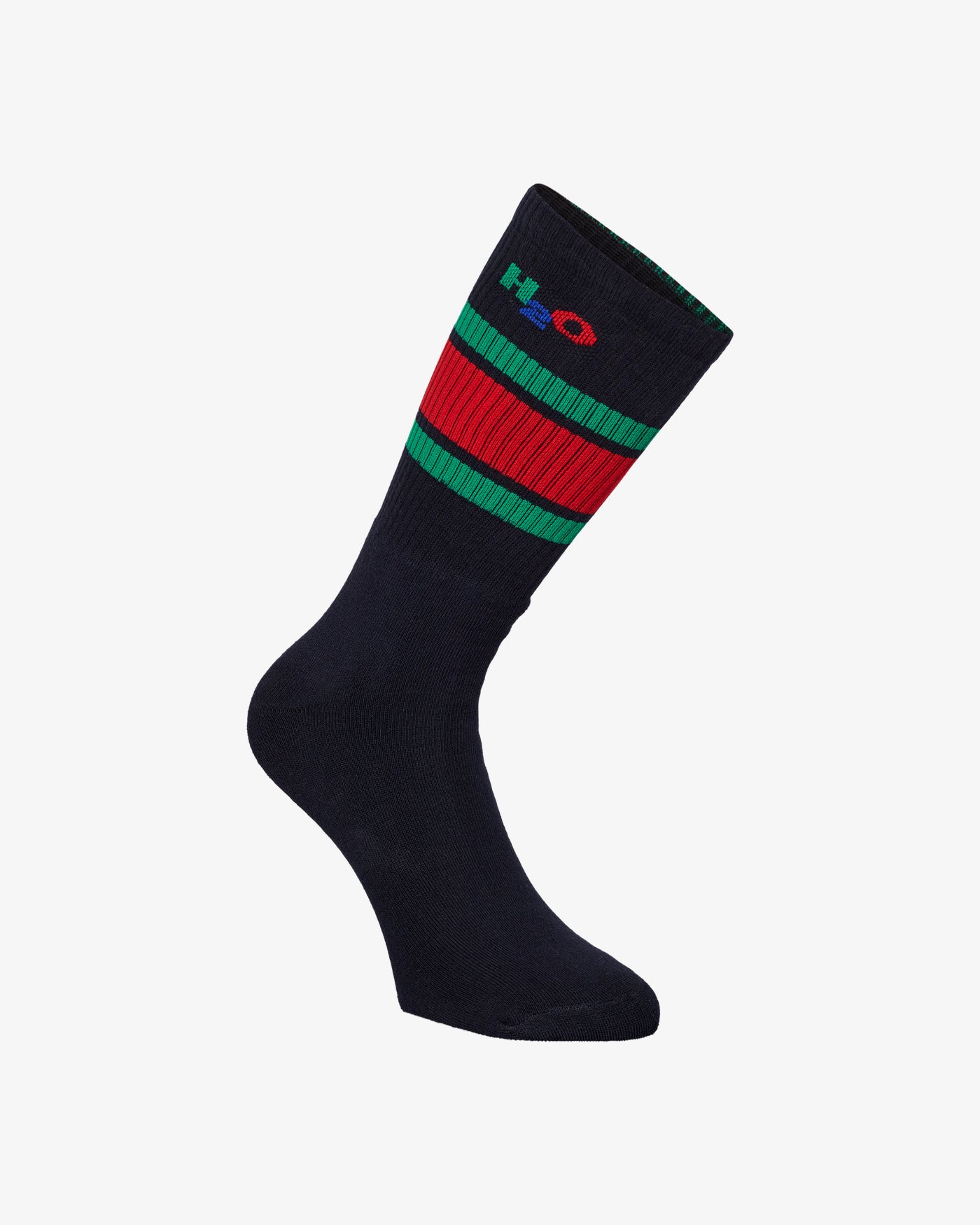 H2O Basic Crew strømpe Socks 8410 Navy/Green/Red